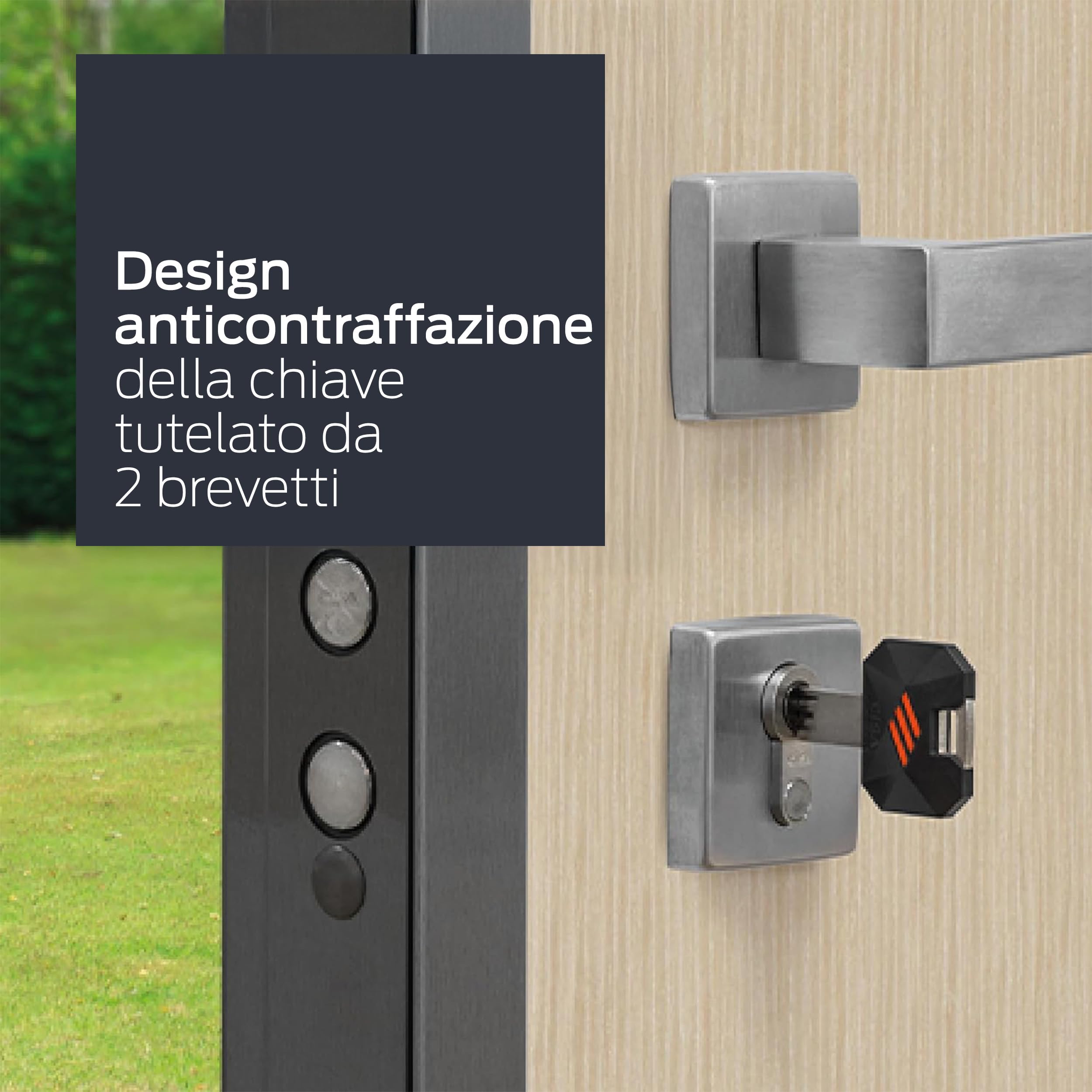 CISA - Cilindro Europeo RS5 10R3M707012 per Serratura Porta Blindata - Cilindro Serratura 30/30 con 5 File di Perni Radiali e 3 Chiavi a Duplica Digitale Protetta - Predisposizione al Pomolo