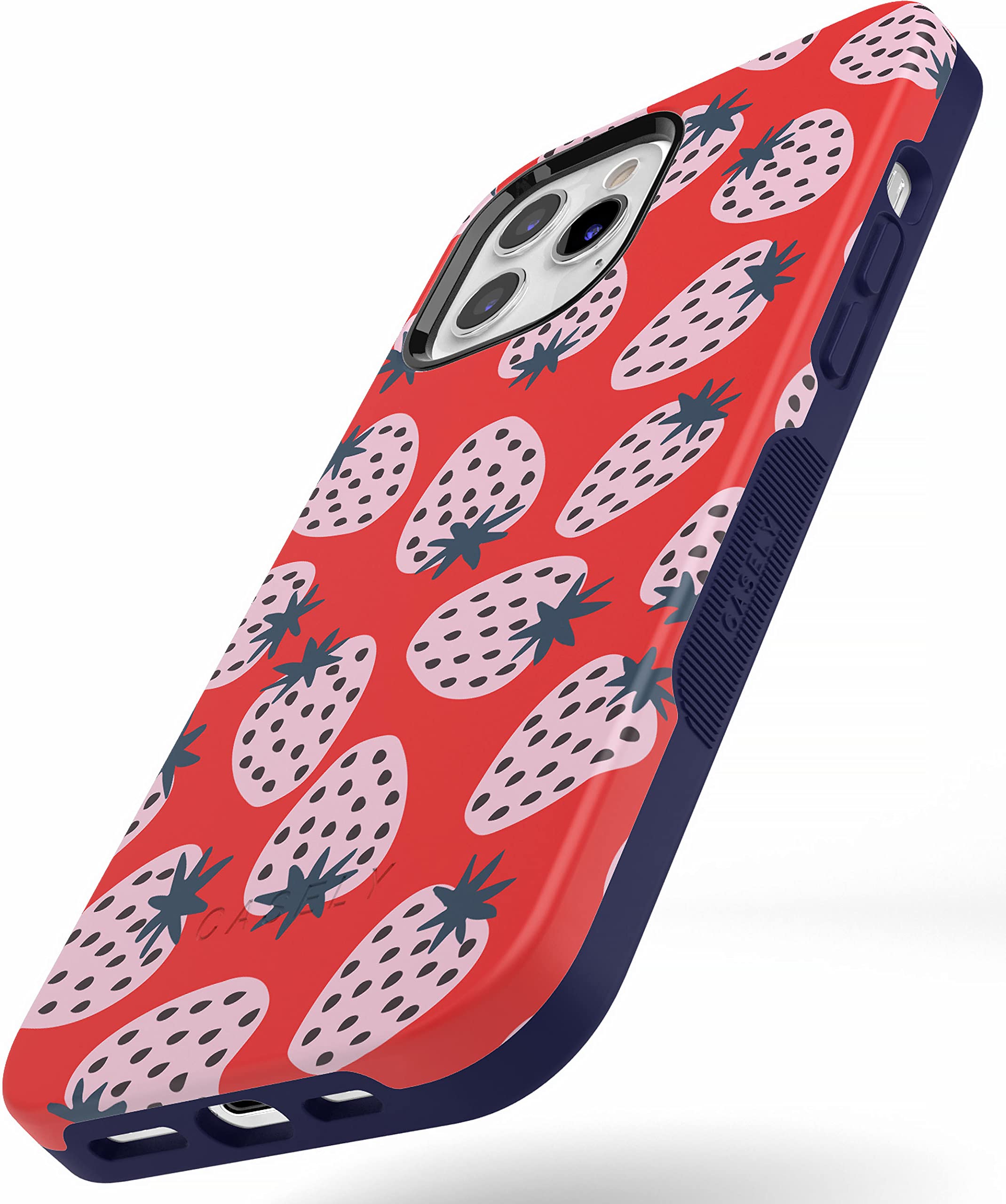 Casely iPhone 11 Pro Case | Red Cherry Blossom Floral CaseRed