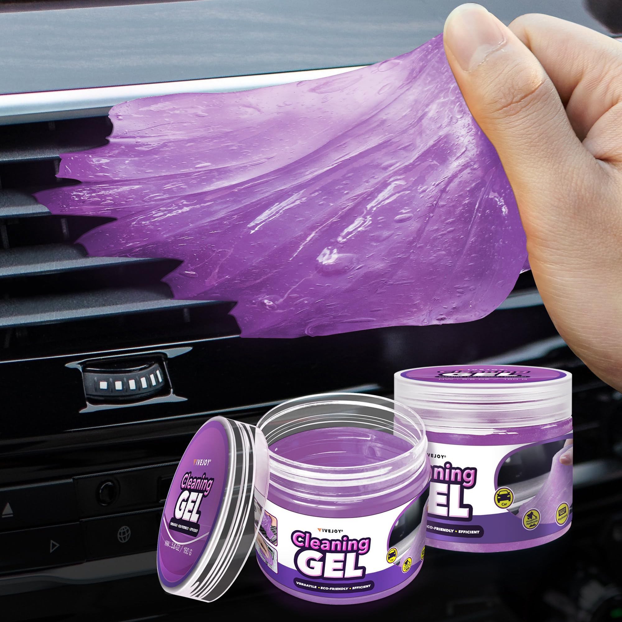 FiveJoy Car Cleaning Gel Kit Universal Car Detailing