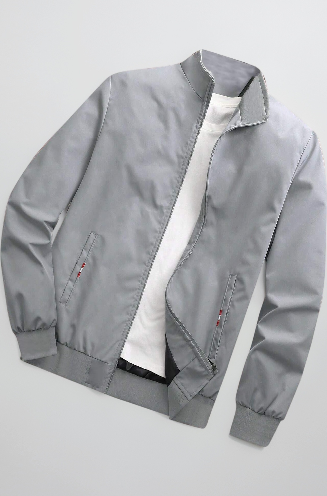 Men's Regular Jacket Fit For Casual Wear || Low-Cut Standing Collar || Full Sleeve | Latest Stylish Jacket For Men ||Regular Fit Zip-Up Casual jacket|| bomber jacket for men(MJ-9015)