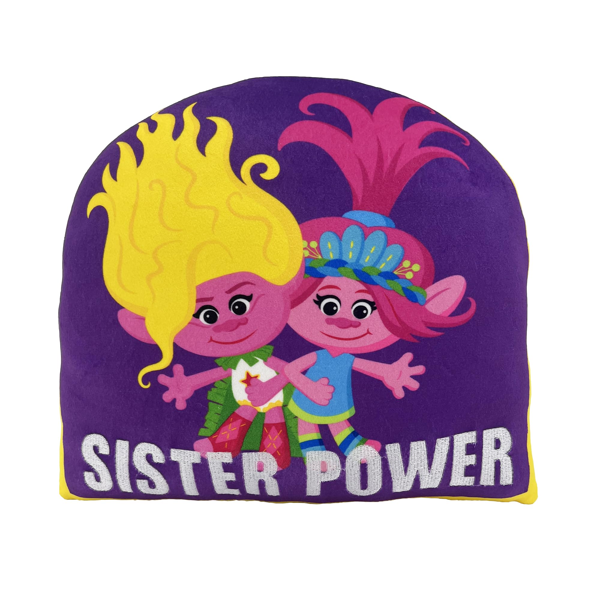 NORTHWEST Trolls Sister Power Cloud Pillow 12" – Plush Kids Stuffed Toy, Colorful Cartoon Bedroom Decor, Gift for Girls & Trolls Fans — image 1
