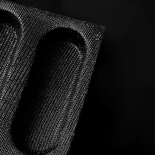 Miniatura 7 de SILFLEMOD Molde de silicona para baguette francés, molde perforado para hornear, mini molde para sándwich de pan de 12 panes antiadherentes para