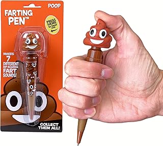 Farting Poop Pen - 7 Funny Sounds, Funny Gifts, Halloween Toys for Kids, Halloween Games, Farting Pen Gag Gifts Funny for Kids, Poop Gifts for Kids Funny, Poop Pen That Farts for Trick or Treating