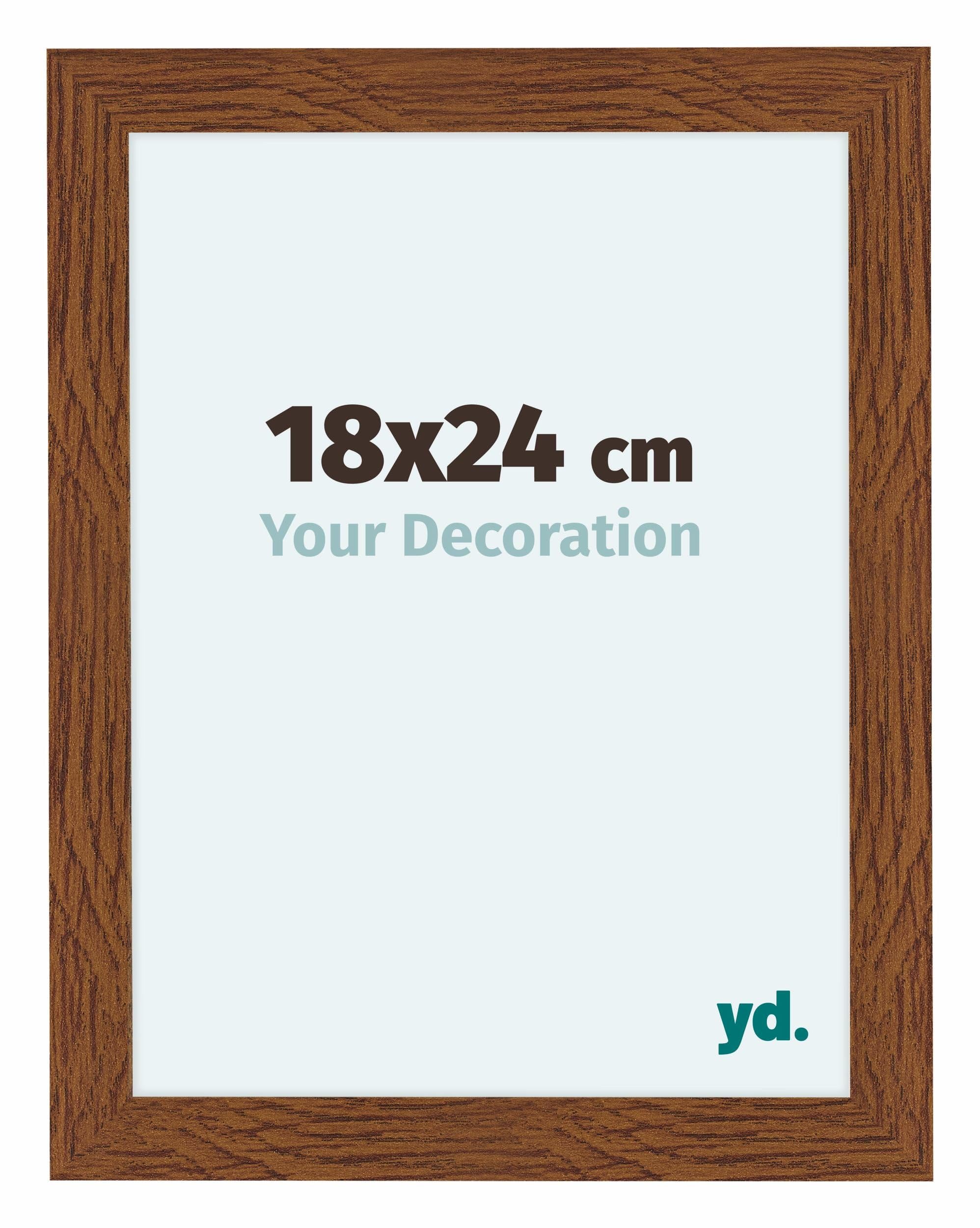 Your Decoration - Picture Frame 18x24 cm - Oak Rustic - Decorative Wall Frame in MDF with Antireflection - Frame 18x24 - Como — image 1