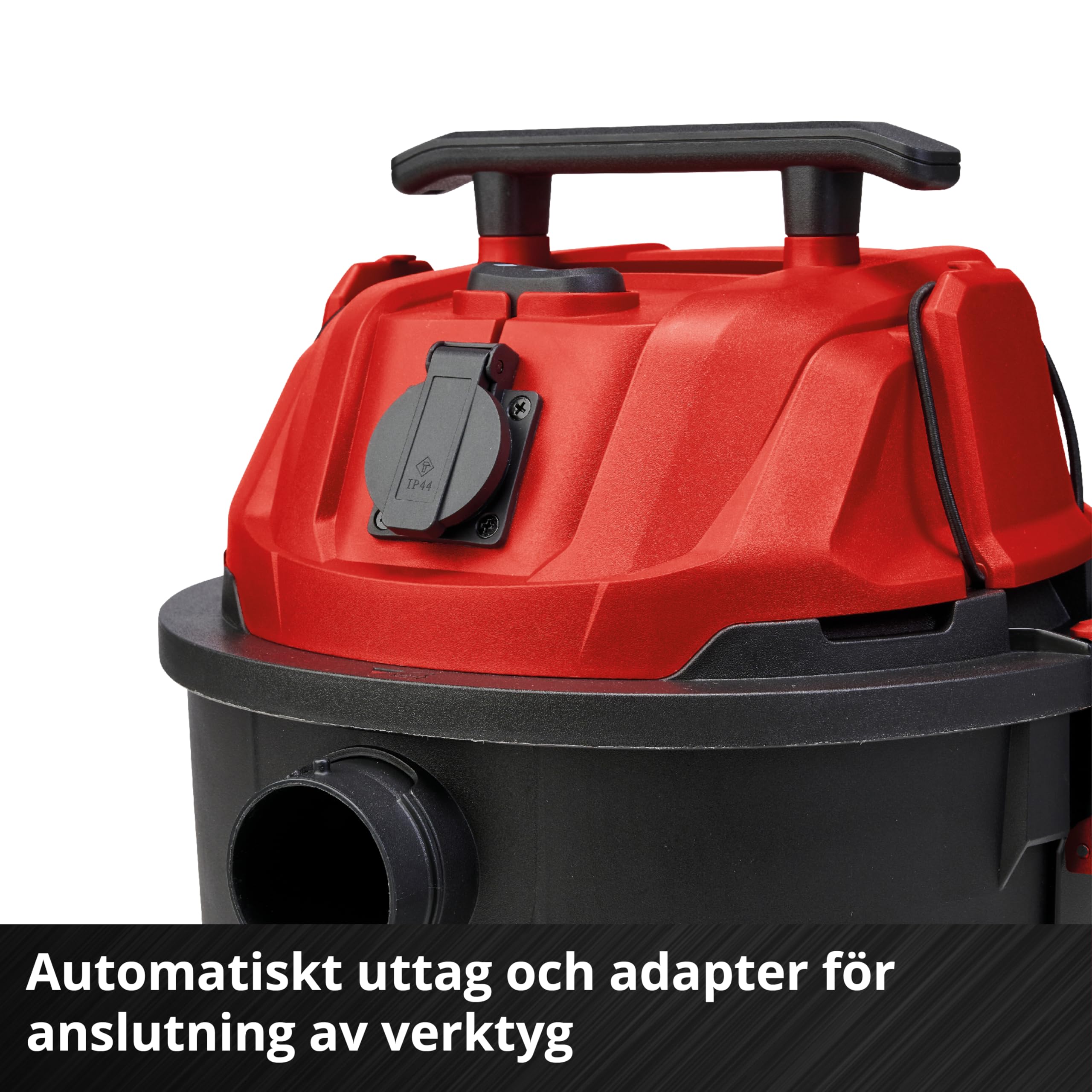 Einhell Odkurzacz TC-VC 1930 A (1500 W, moc ssania 190 mbar, automatyczne gniazdko, pojemnik na ścinki 30 l, uchwyt do noszenia, w zestawie dysze, filtr i worek na brud)