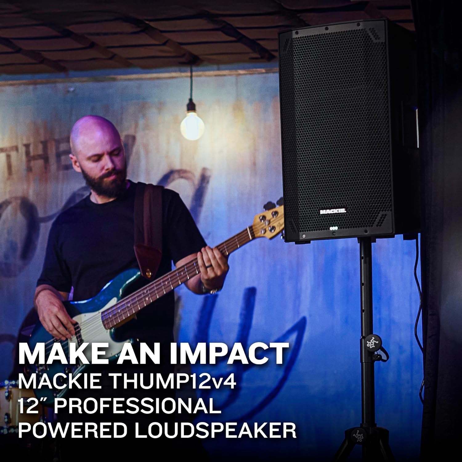 Mackie Thump12v4 12" Professional Powered Loudspeaker feat. SoundCheck DSPTM and Bluetooth® - High SPL Portable PA Speaker, Wireless Streaming and Linking, Voicing Modes, Control App, Mixer, 1400W