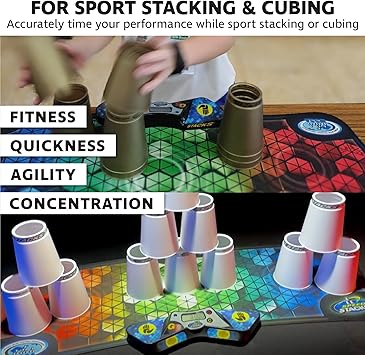 Speed Stacks | G5 Stackmat (Timer and Mat) | Accuracy to 0.001 Seconds, Batteries Included | Endorsed by Sport Stacking and Cubing associations