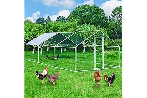 Deluxe Extended Welded Wire Chicken Coop for 6-10 Chickens