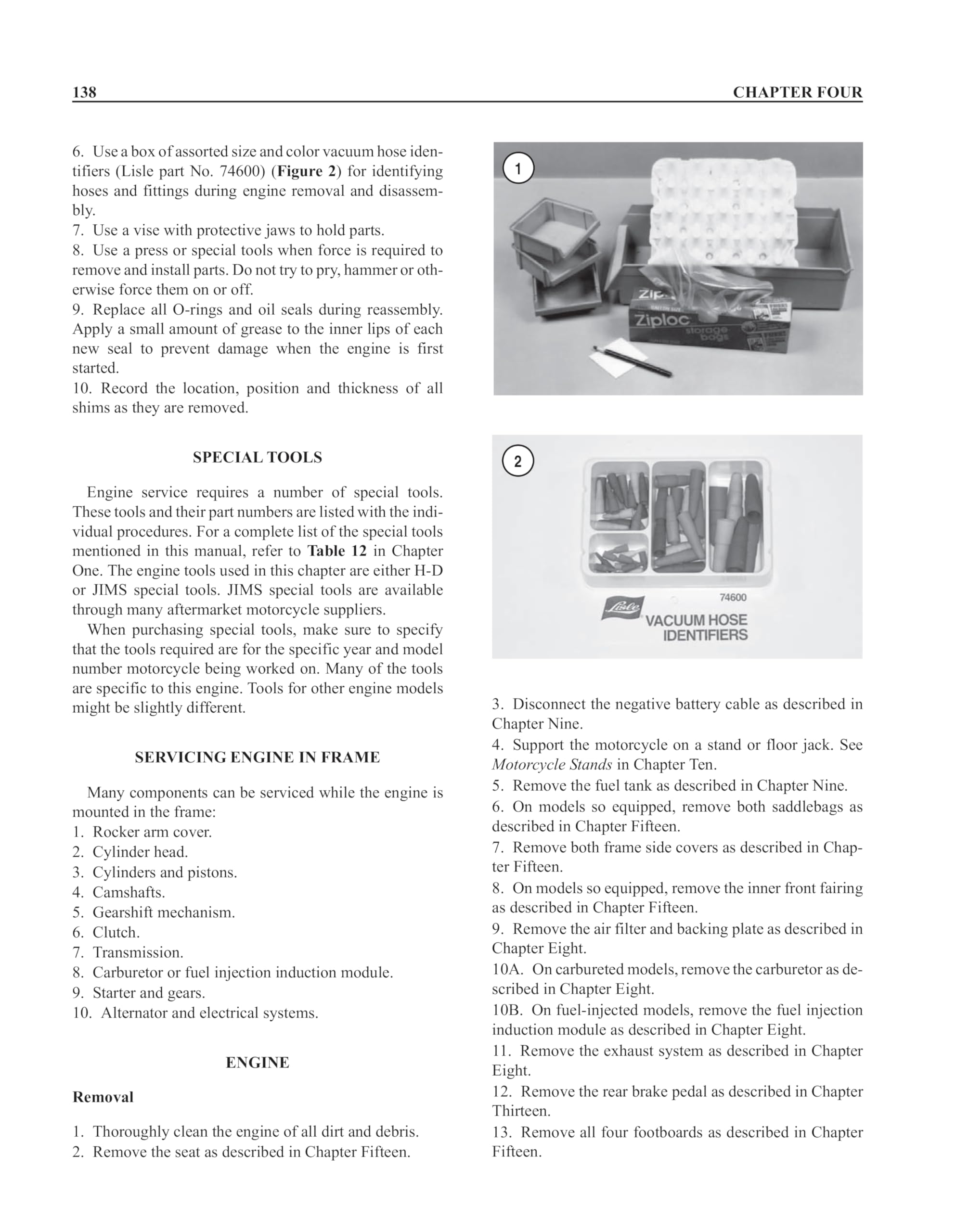 Harley-Davidson Road King, Electra, Tour Glide, Low Rider Motorcycle (1984-1998) Clymer Repair Manual