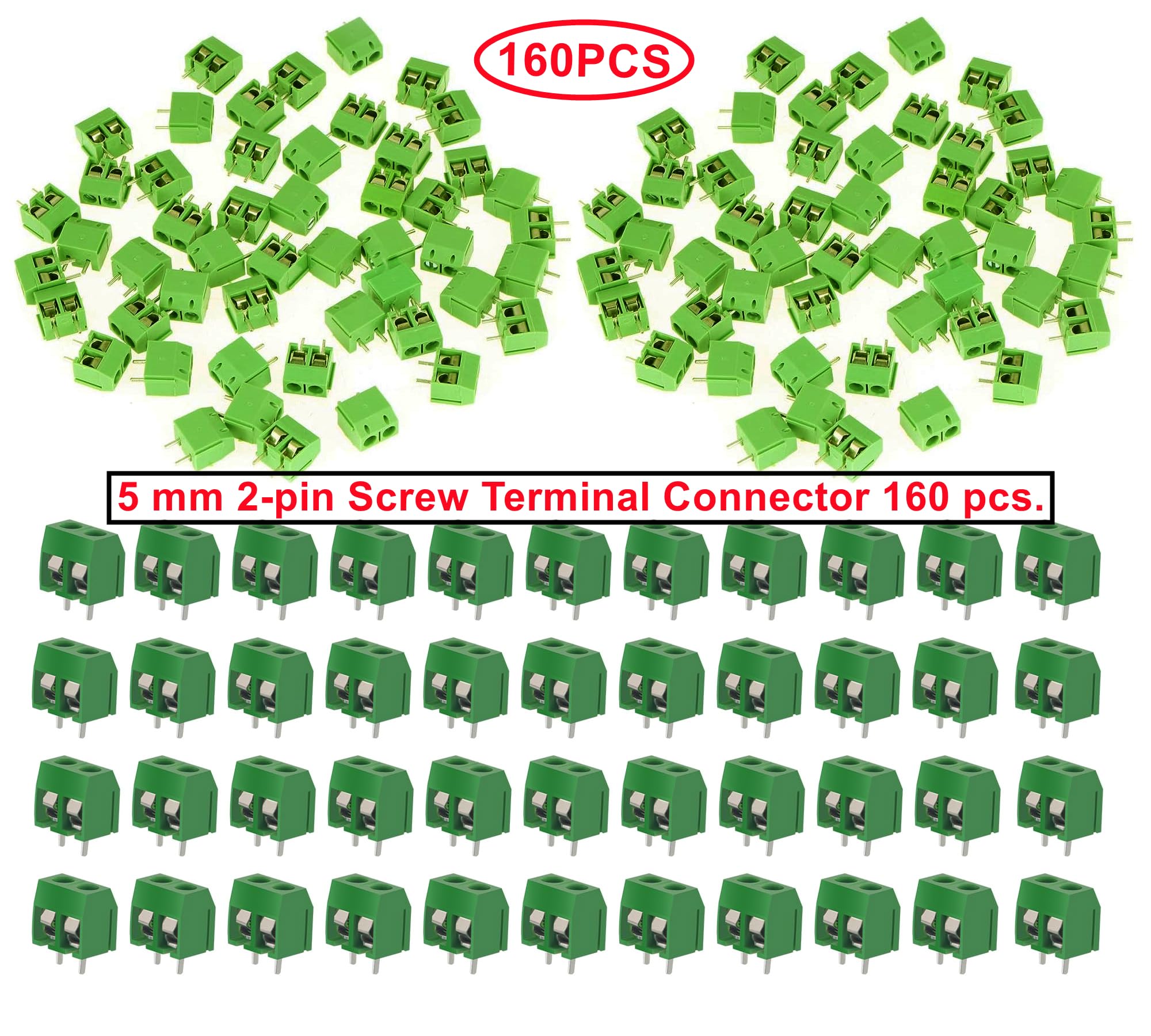Morsettiera 12 Pin Passo 2.54mm - 10 Pezzi, Connettori A Vite Per PCB, Colore Verde - Foto 11