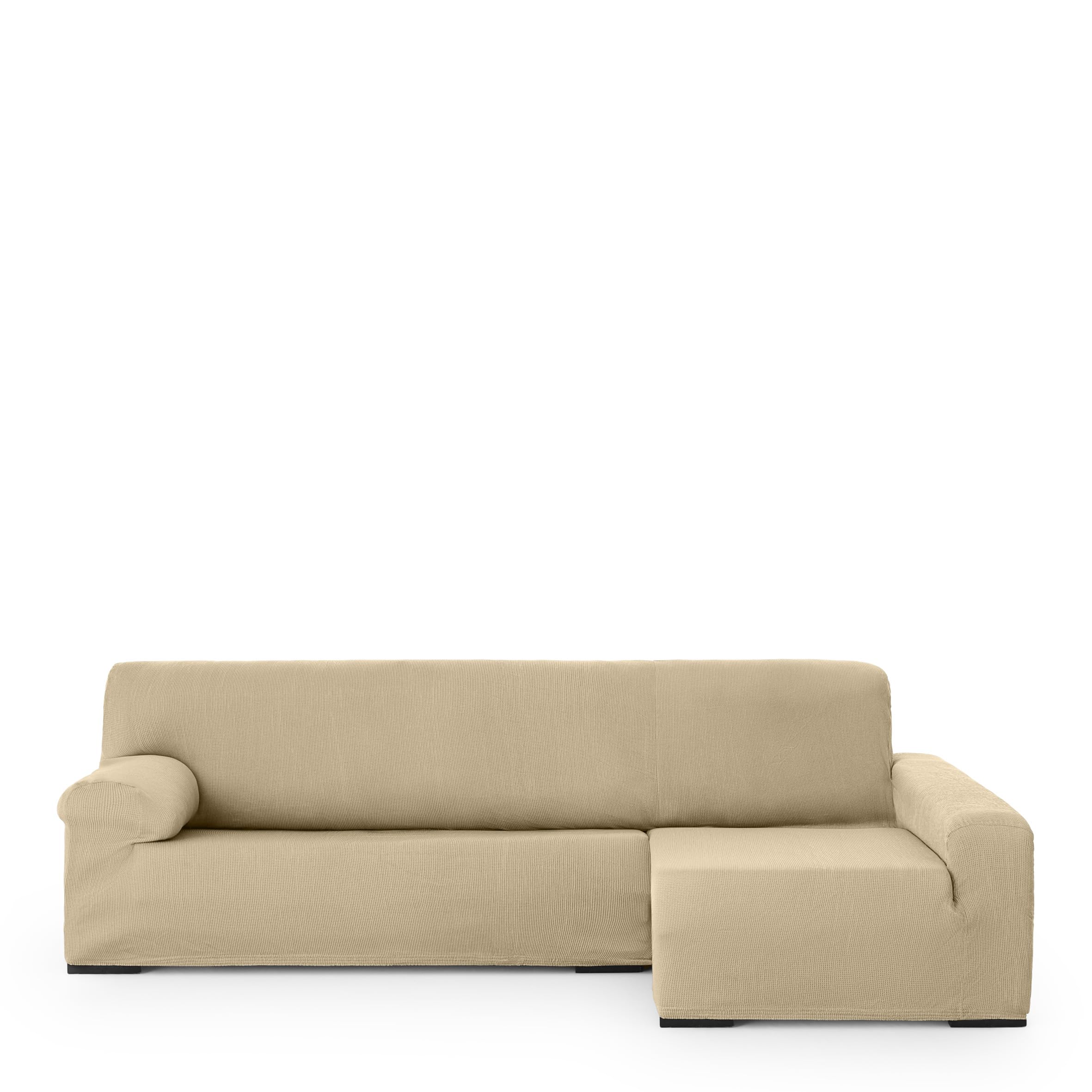Eysa Poseidon Elastic Right Arm Chaise Longue Sofa Cover, Front View, Colour 1