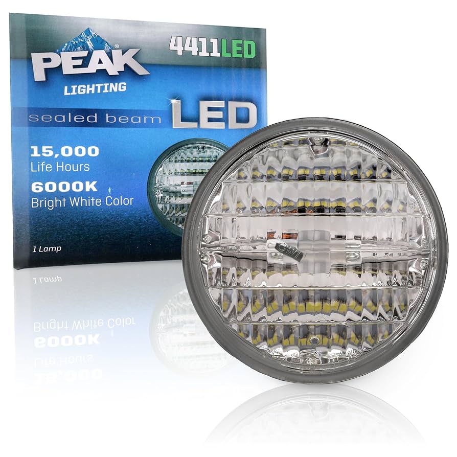 Amazon.com: PEAK 4411LED Bright White 6000K LED Sealed Beam