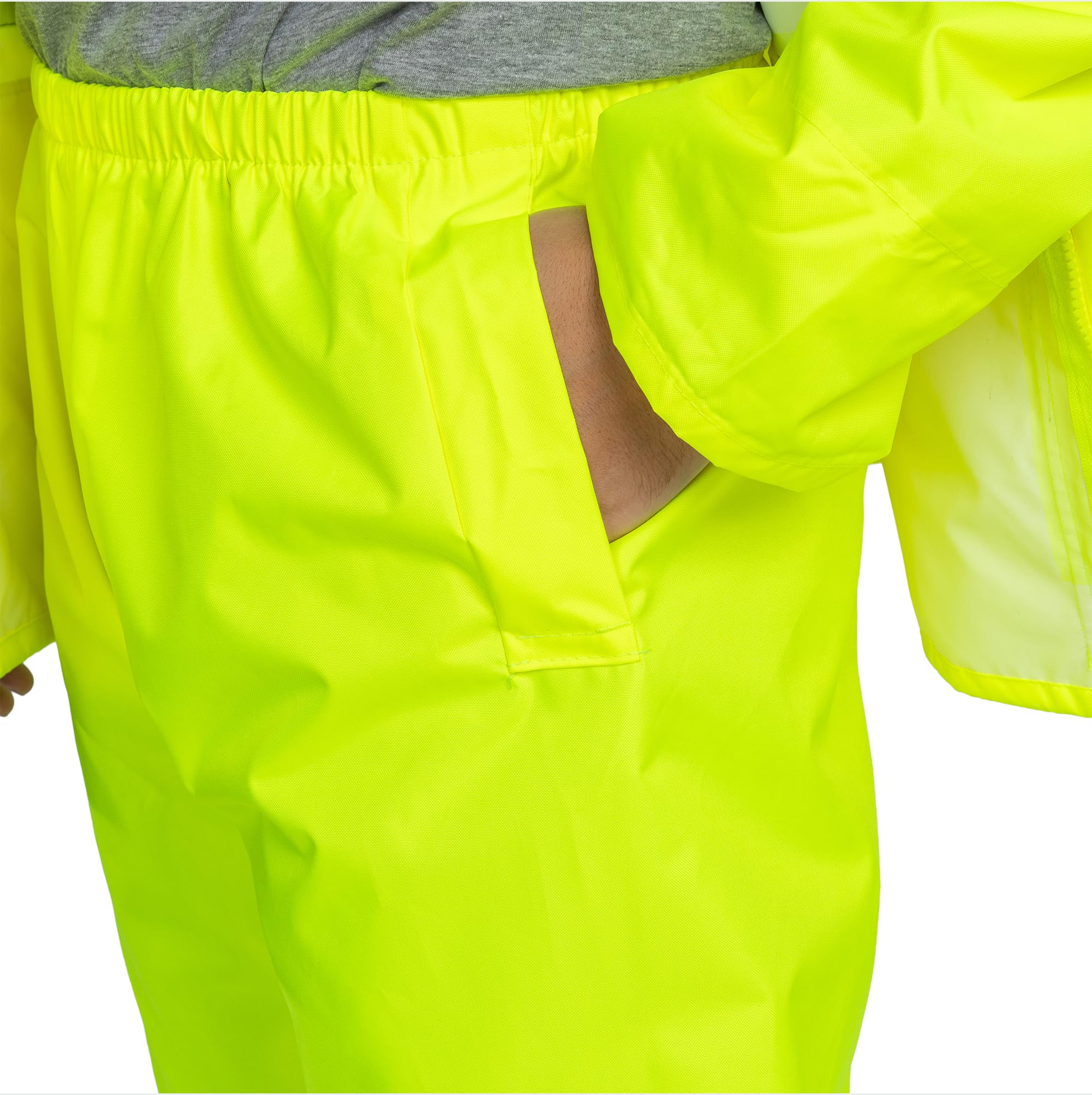 BWOLF Himalaya - Tuta antipioggia da uomo, a maniche lunghe, impermeabile, con elastico in vita, giacca con cappuccio, giacca antipioggia + pantaloni da pioggia, 2 tasche