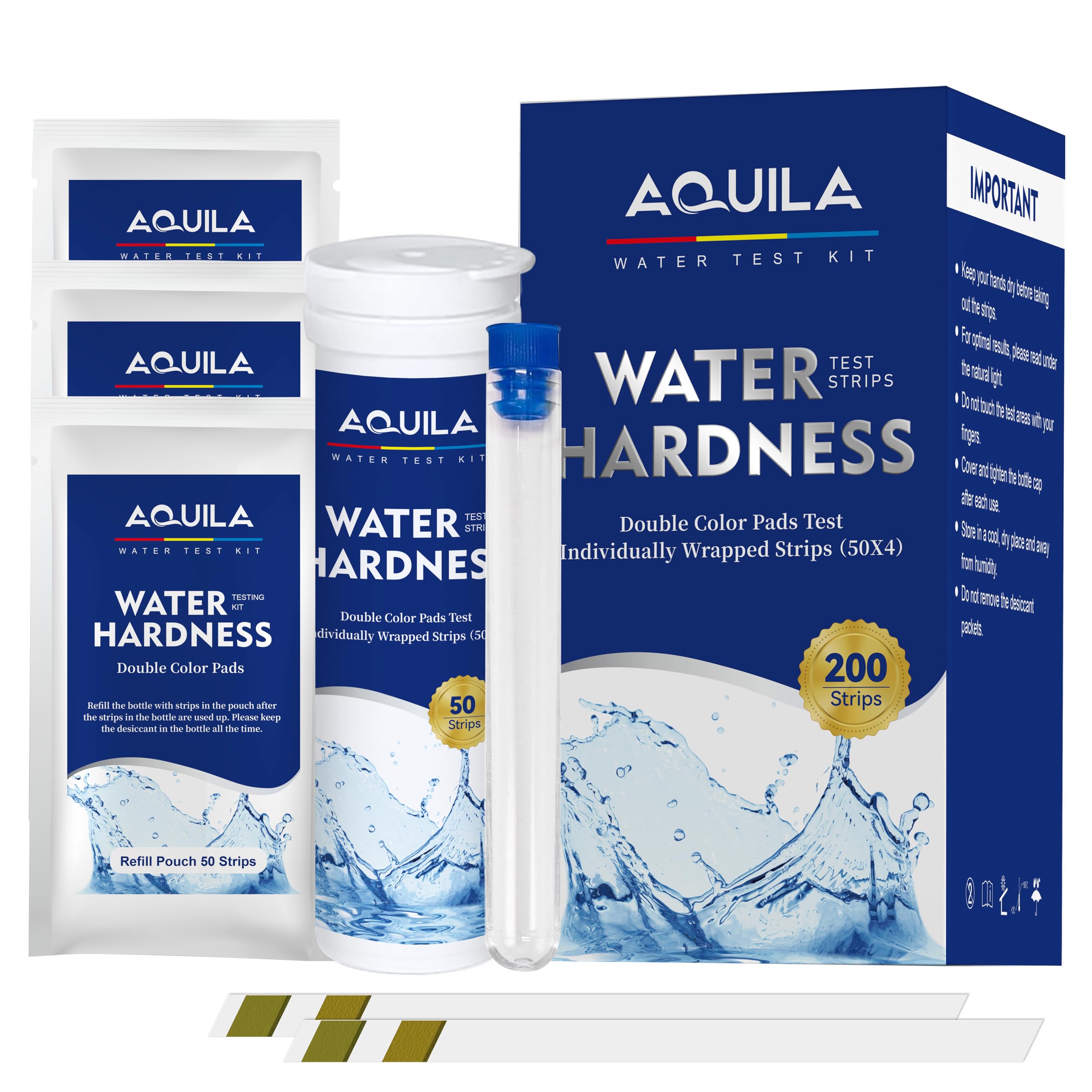 Water Hardness Test Strips - 200 Count -1