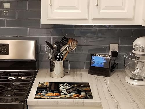 Miniatura 2 de Caroline's Treasures DAC1817LCB Tabla de cortar de vidrio con calabazas de cocina de otoño siberiano de vidrio templado decorativo grande tabla de