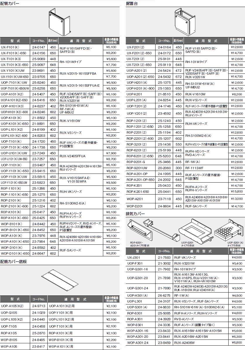 Amazon | リンナイ Rinnai 【WOP-A101（K）】配管カバー 品名コード 