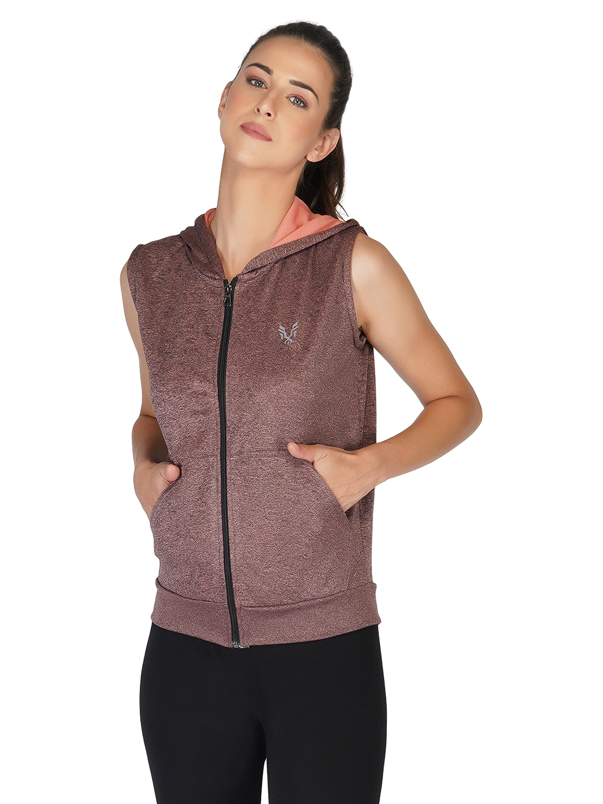 uzarus Women's Sleeveless Hooded Training Sports Gym Jacket-picture-34