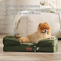 Vista 27 de Bedsure - Cama ortopédica extragrande para perros, sofá cama lavable para perros extragrandes, espuma de soporte con funda extraíble y lavable, negro