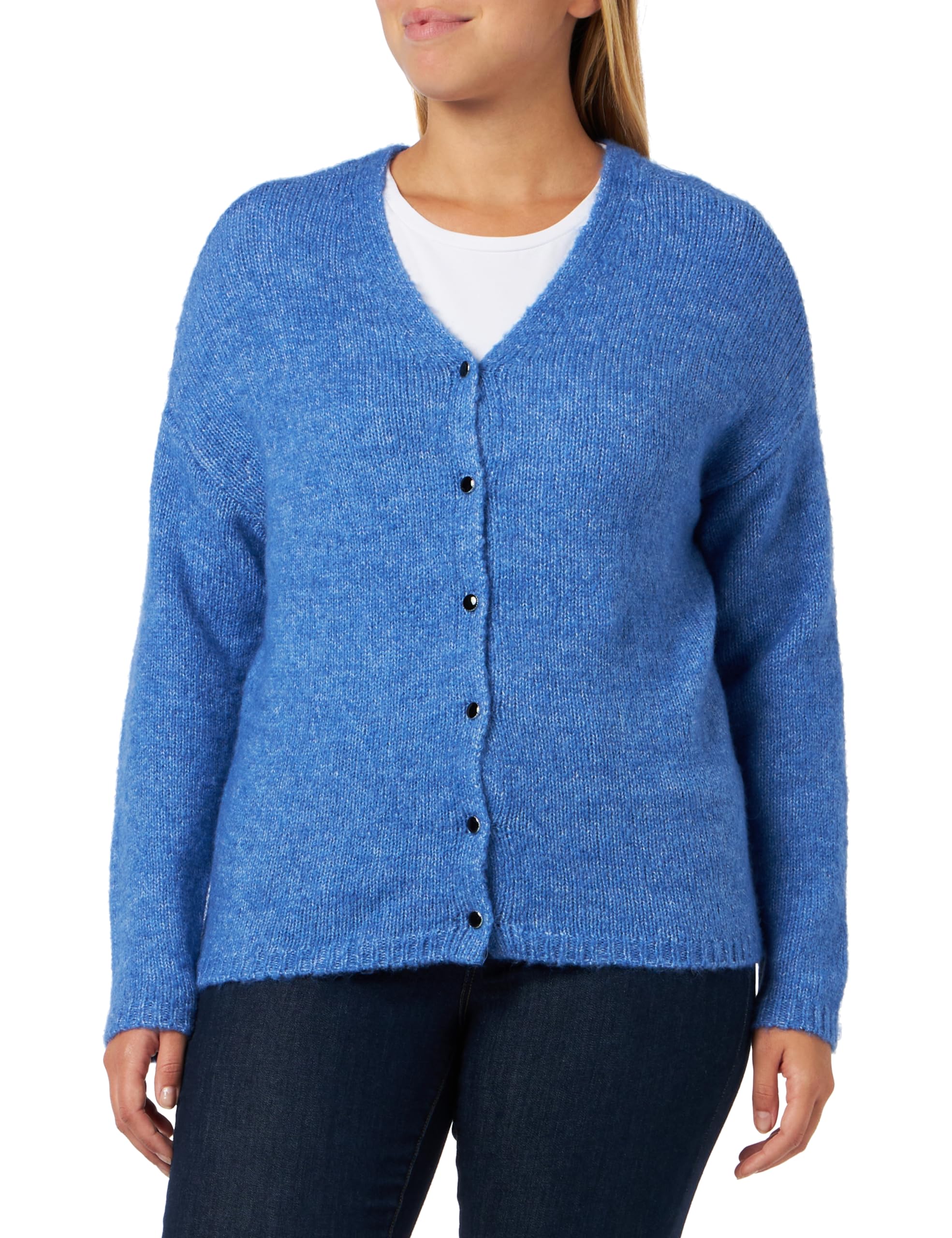 ONLY Women's Onlsipa LS Reversible Cardigan Cs KNT Cardigan (Pack of 1), Super Sonic/Detail: Melange, S