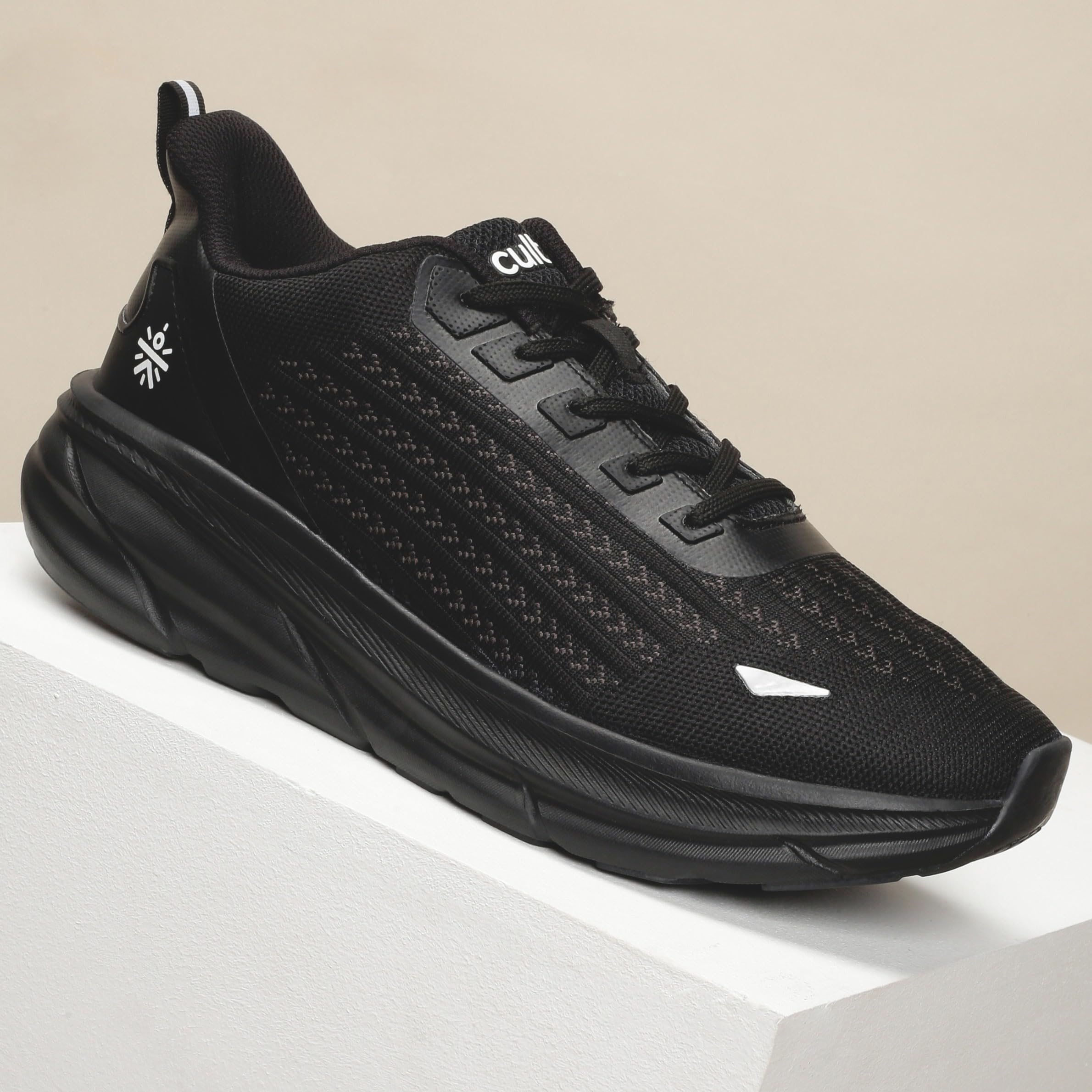 CULT Men's Raze Running Shoes, Enhanced Cushioning, Enhanced Grip, Lighweight, High Traction, Sports Footwear for Men (CS704041UK9_UK9_Black) 4