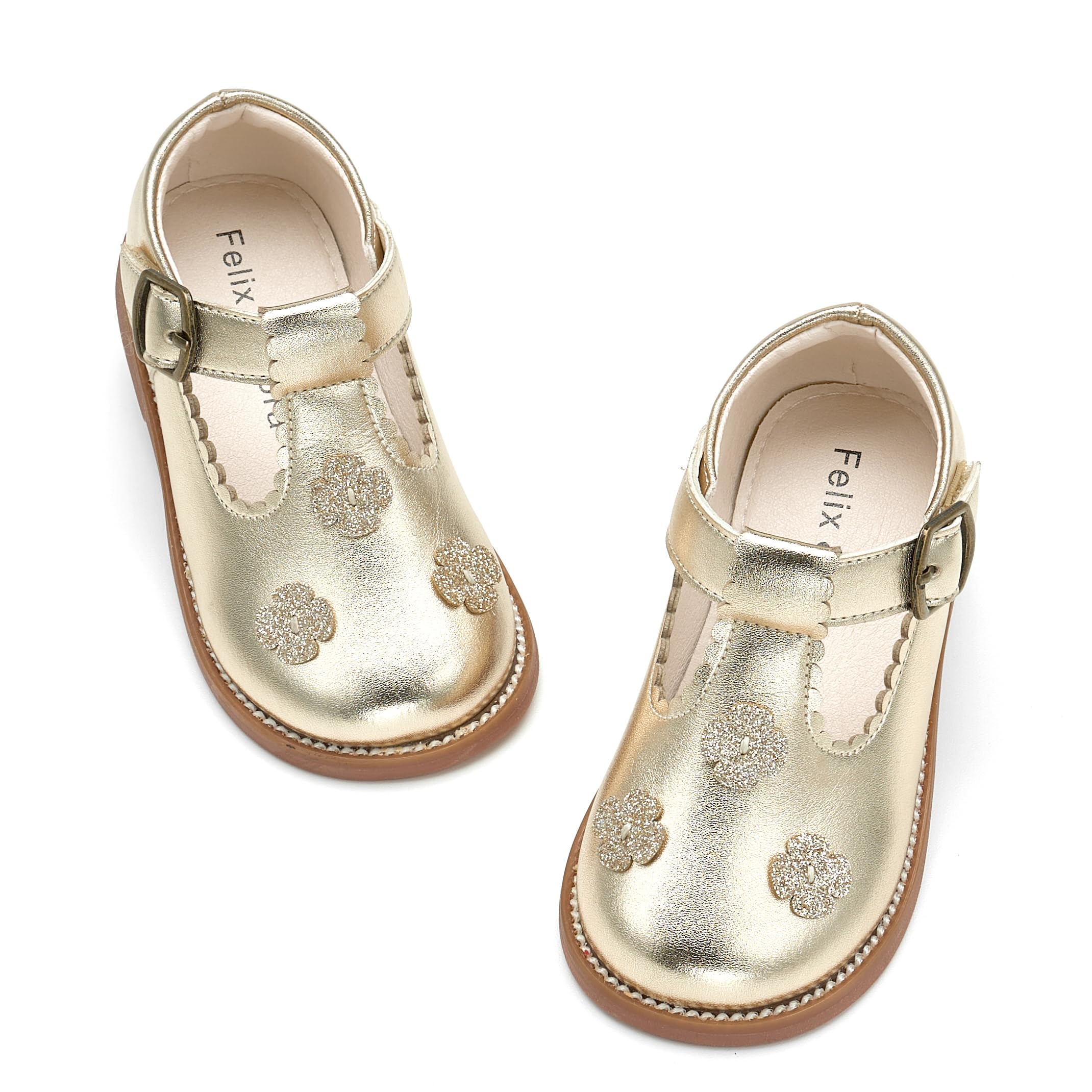 Felix &amp; Flora Toddler Girl Mary Jane Dress Shoes - School Oxford Flats for Girl Party Shoes.