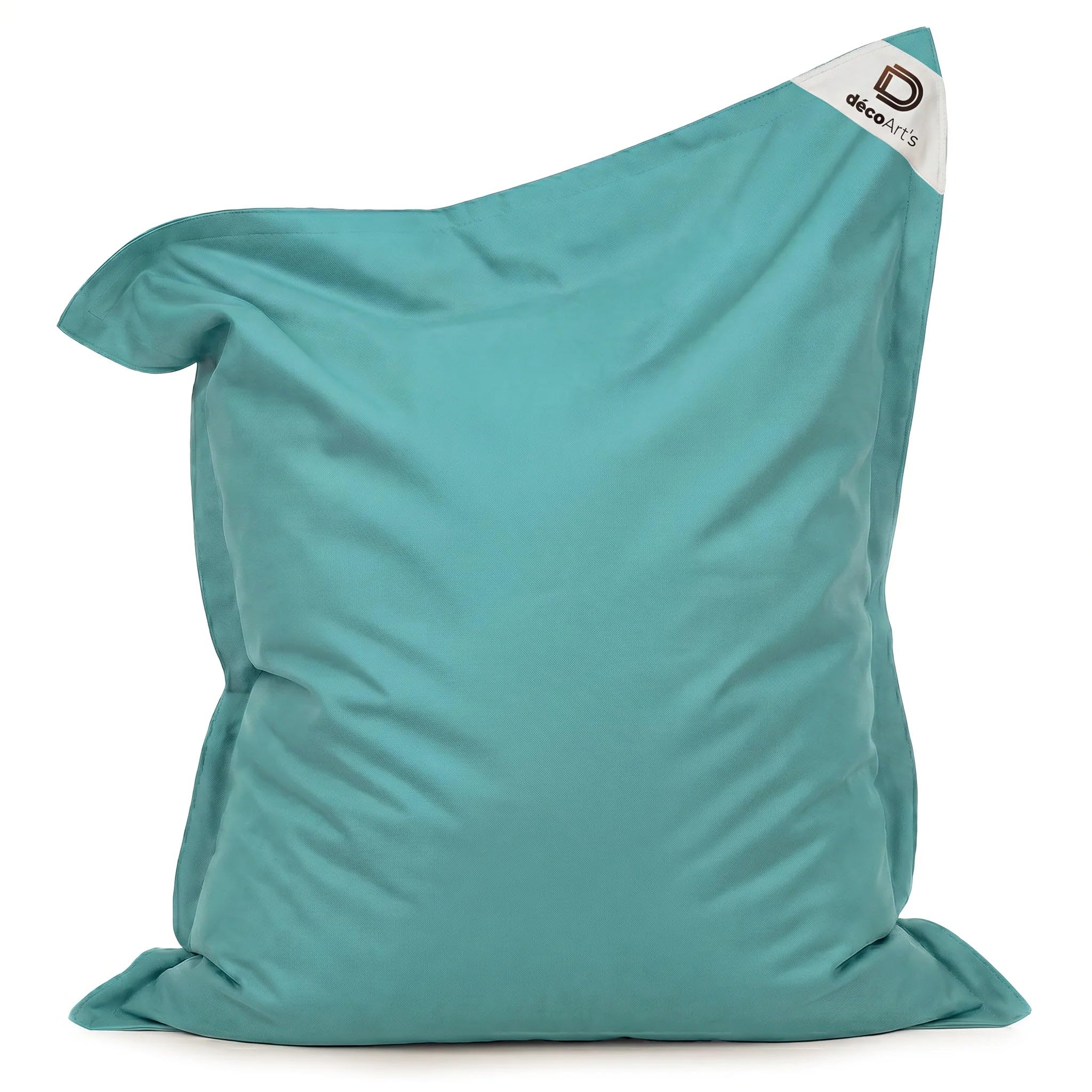 Puff Gigante XXL - 140x180 cm - Interior y Exterior - Desenfundable - DÉCO Arts (Azul Caribe)