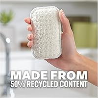 Vista 2 de Scotch-Brite® Greener Clean™ Dual Action Scrub & Wipe , 2 each/pack, 6 packs/case