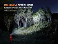 Vista 5 de Fenix HP35R - Linterna frontal recargable USB-C de 4000 lúmenes, con foco, reflector y luz roja para búsqueda y rescate, uso al aire libre