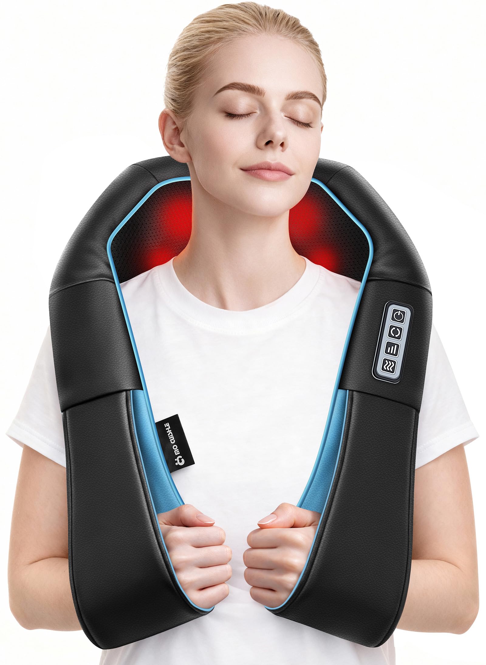 Mo Cuishle Shiatsu Neck and Shoulder Massager with Heat – Deep Kneading Massage for Relaxation – Ideal for Christmas, Mother's Day, Father's Day,