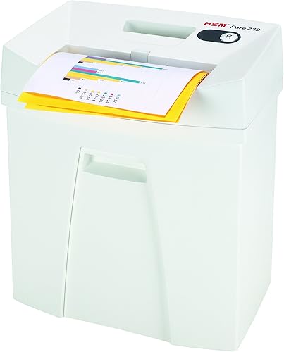 Miniatura 3 de HSM Trituradora de corte cruzado Pure 220c tritura hasta 8 hojas capacidad de 5.3 galones  HSM2323