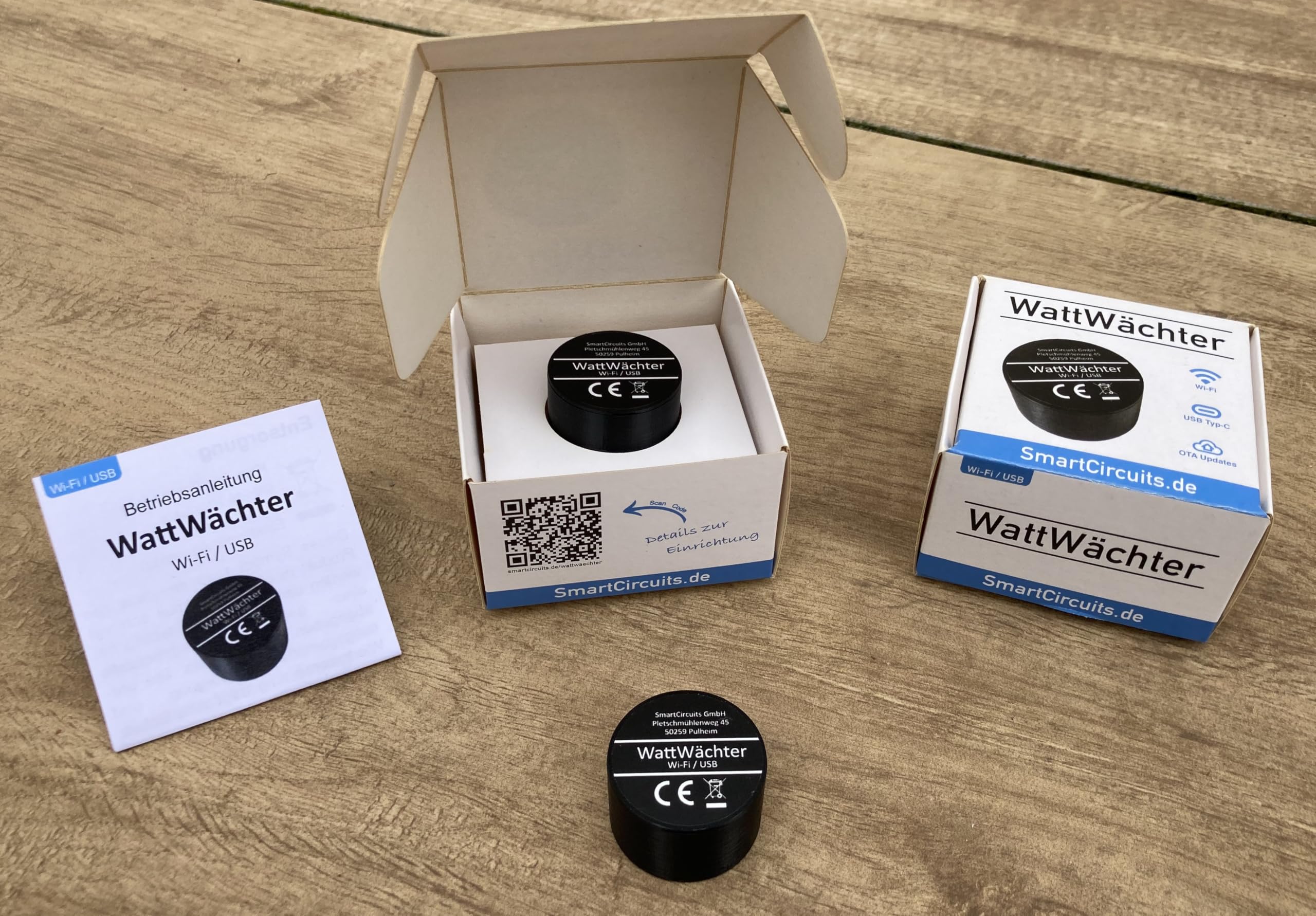 WattWächter - Cabezal de lectura por infrarrojos (Wi-Fi/USB, para contador de electricidad/SmartMeter/EHZ, Tasmota preinstalado, Wi-Fi, contador de cuentas)