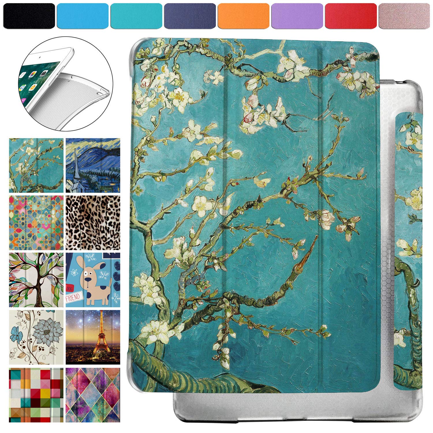 DuraSafe Casesfor iPad 10.9 inch 2022 10th Gen Lightweight Protective Cover A2696 MPQ13B/A MPQ33B/A MPQ03B/A MPQ23B/A A2757 MPQ93B/A MPQC3B/A A2777 MPQ83B/A MPQA3B/A MQ6K3B/A MQ6L3B/A - Blossom