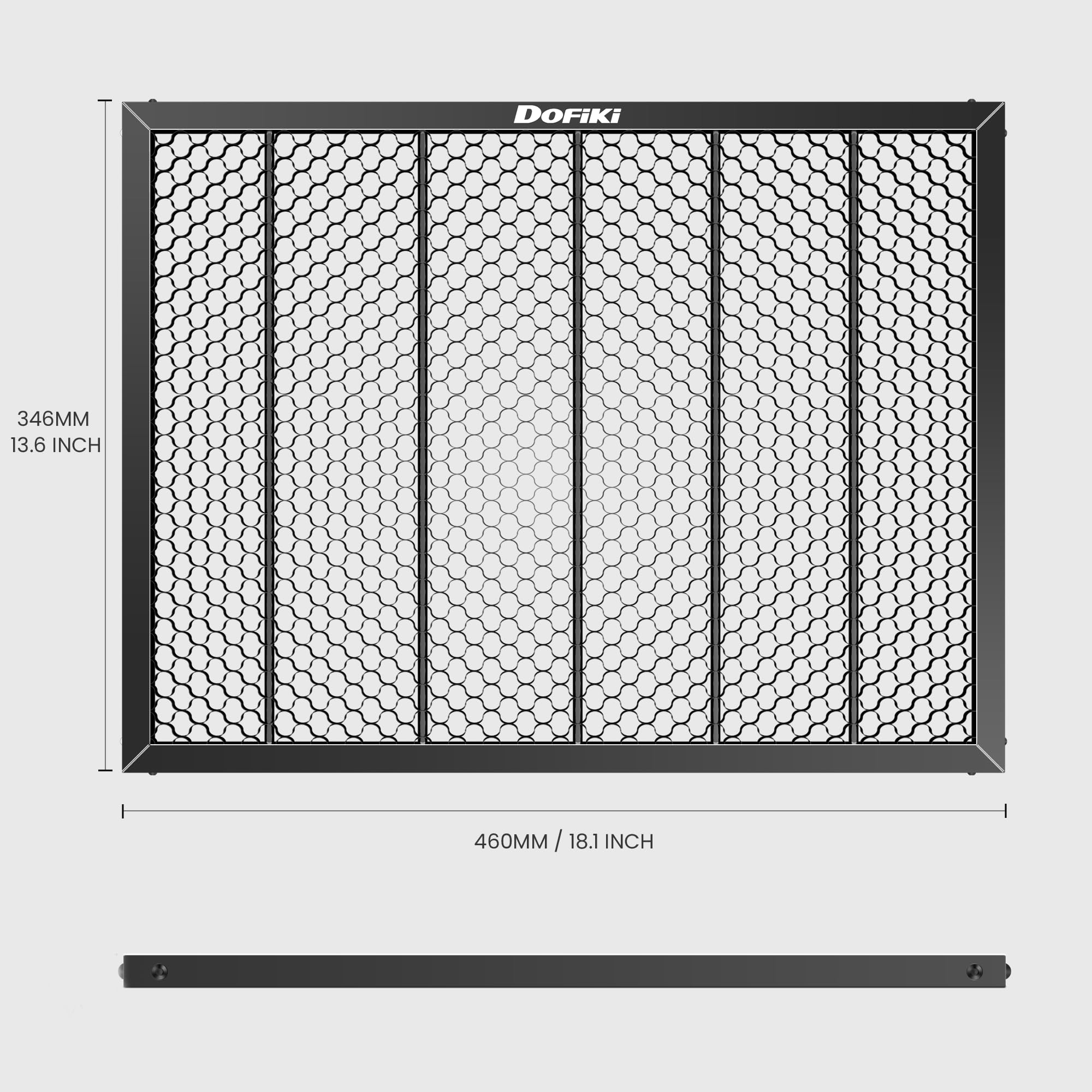 Stahl-Wabengitter 460x346x15mm für Falcon A1 Laserschneider