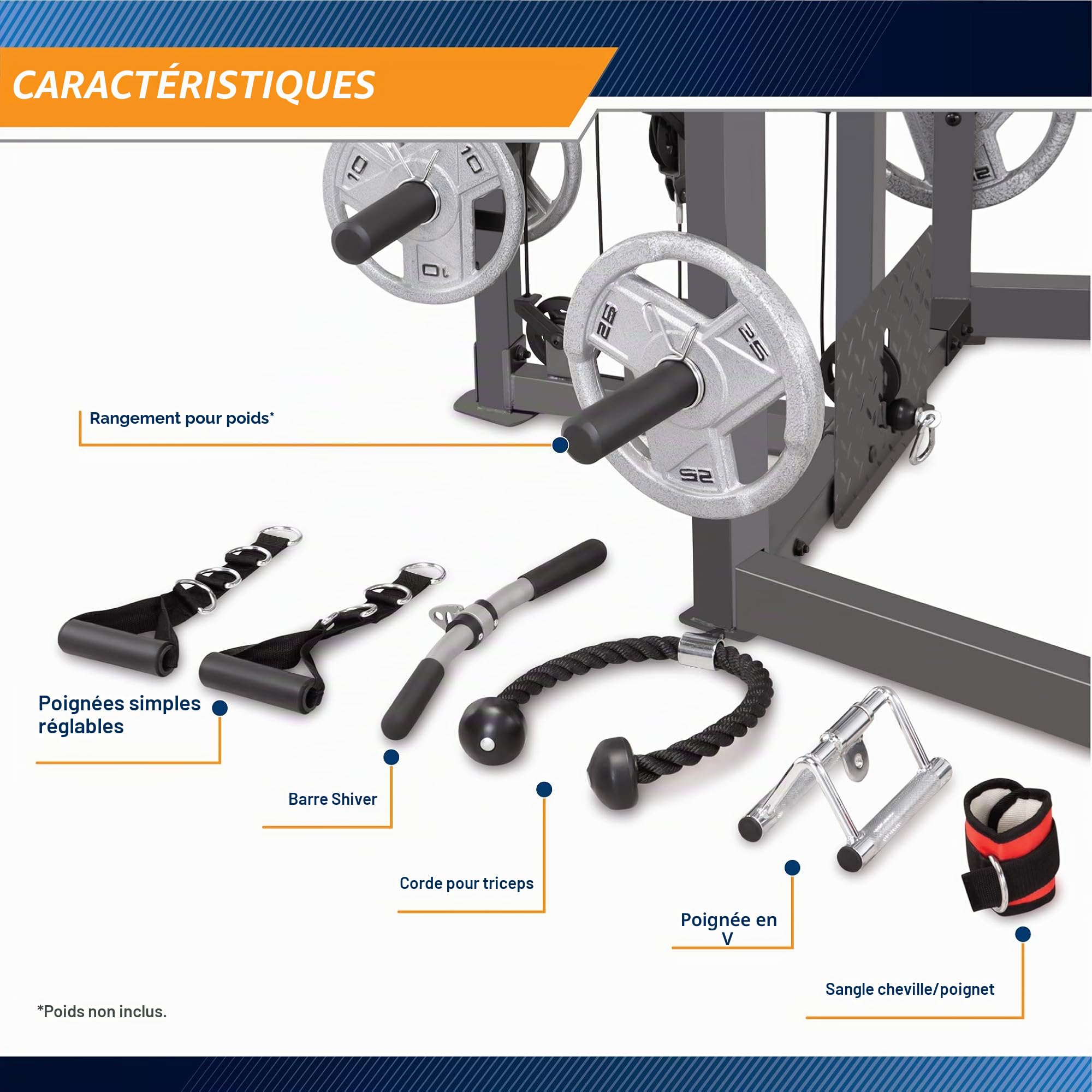 Marcy Cage Smith SM-4008 - Poids Maximum utilisateur 136kg - 2 Versions