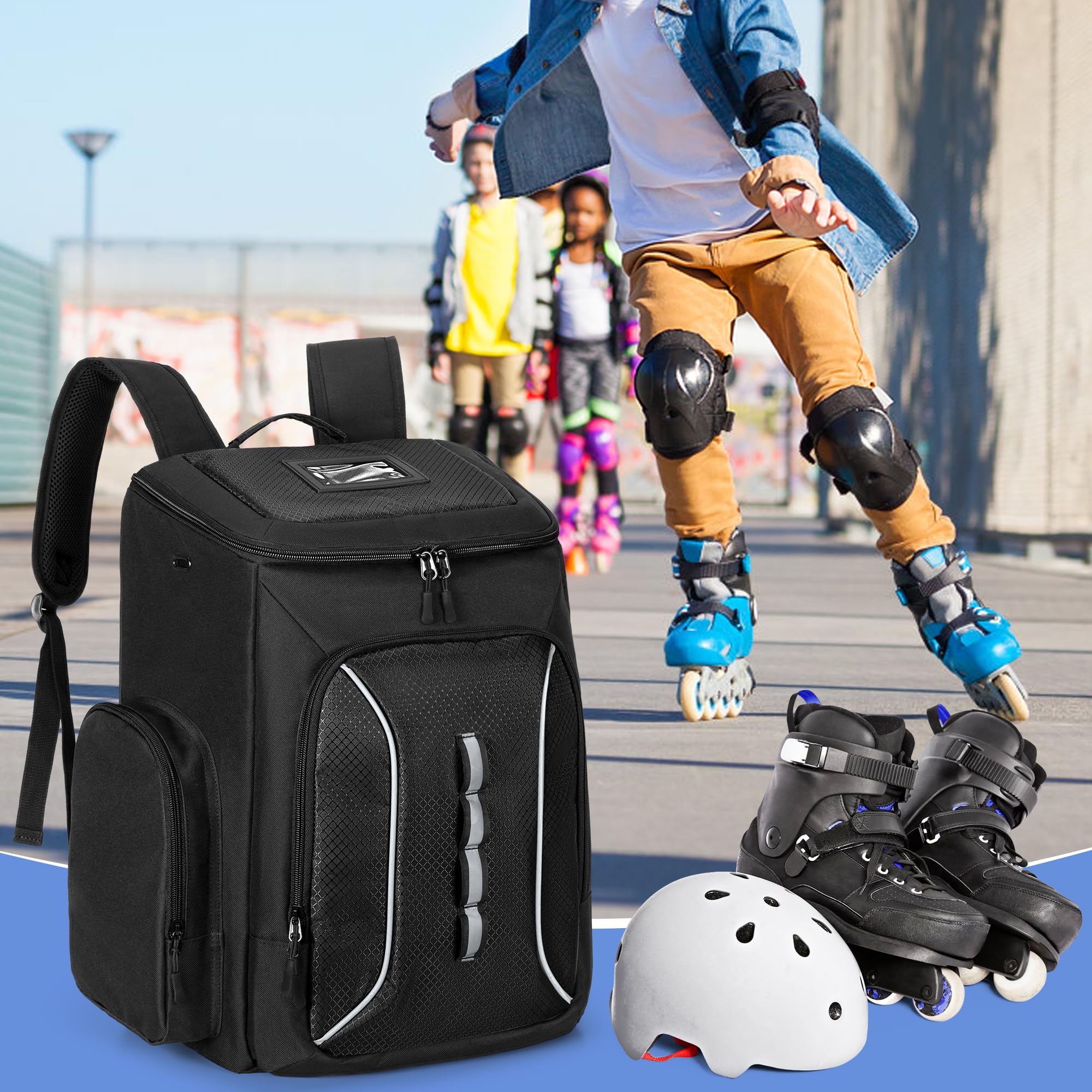 Amazon.co.jp: DSLEAF アイススケートバッグ インラインスケートバッグ