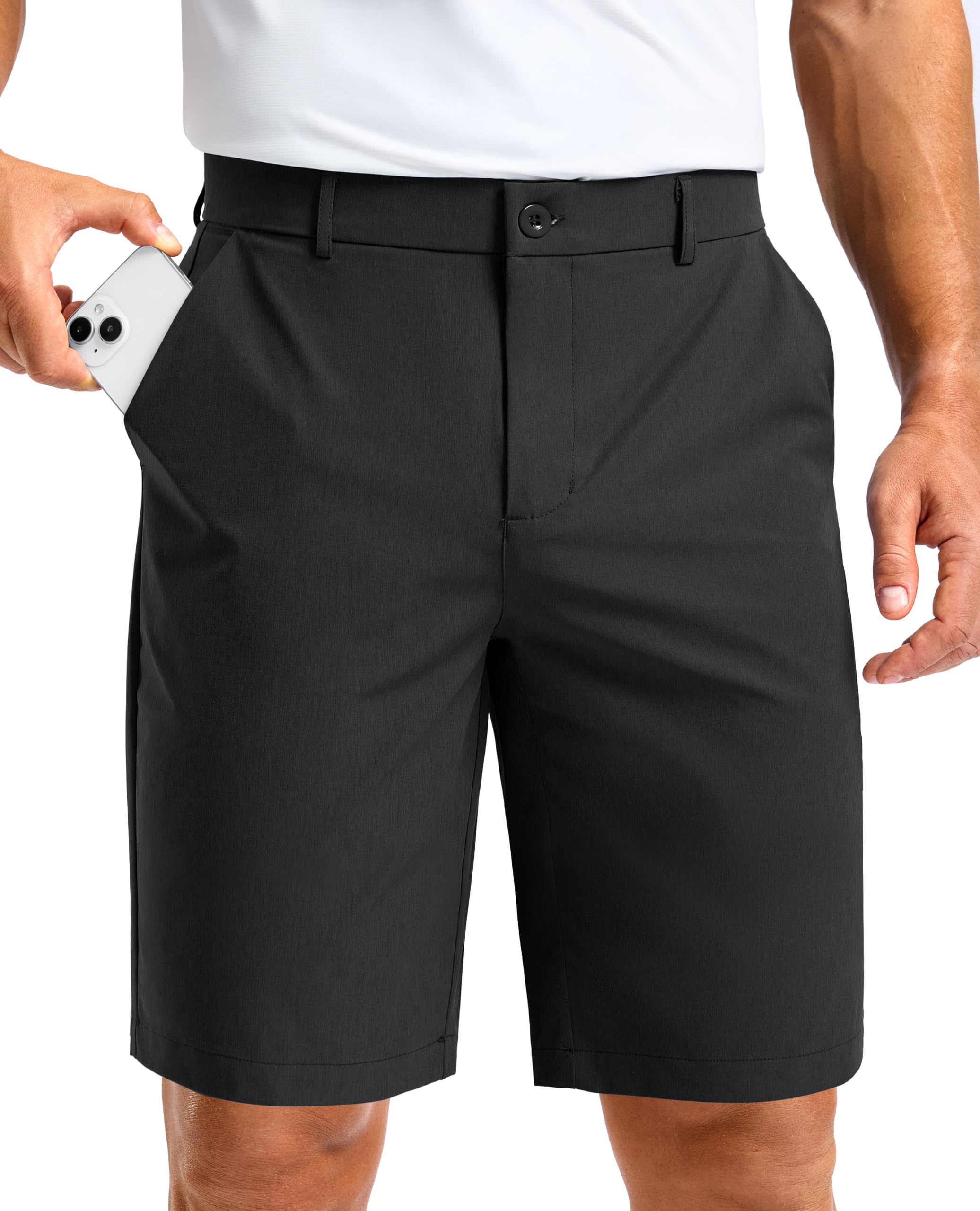 Soothfeel Men's Casual Shorts 5/7/9 Inch Golf Dress Shorts with 4 Pockets