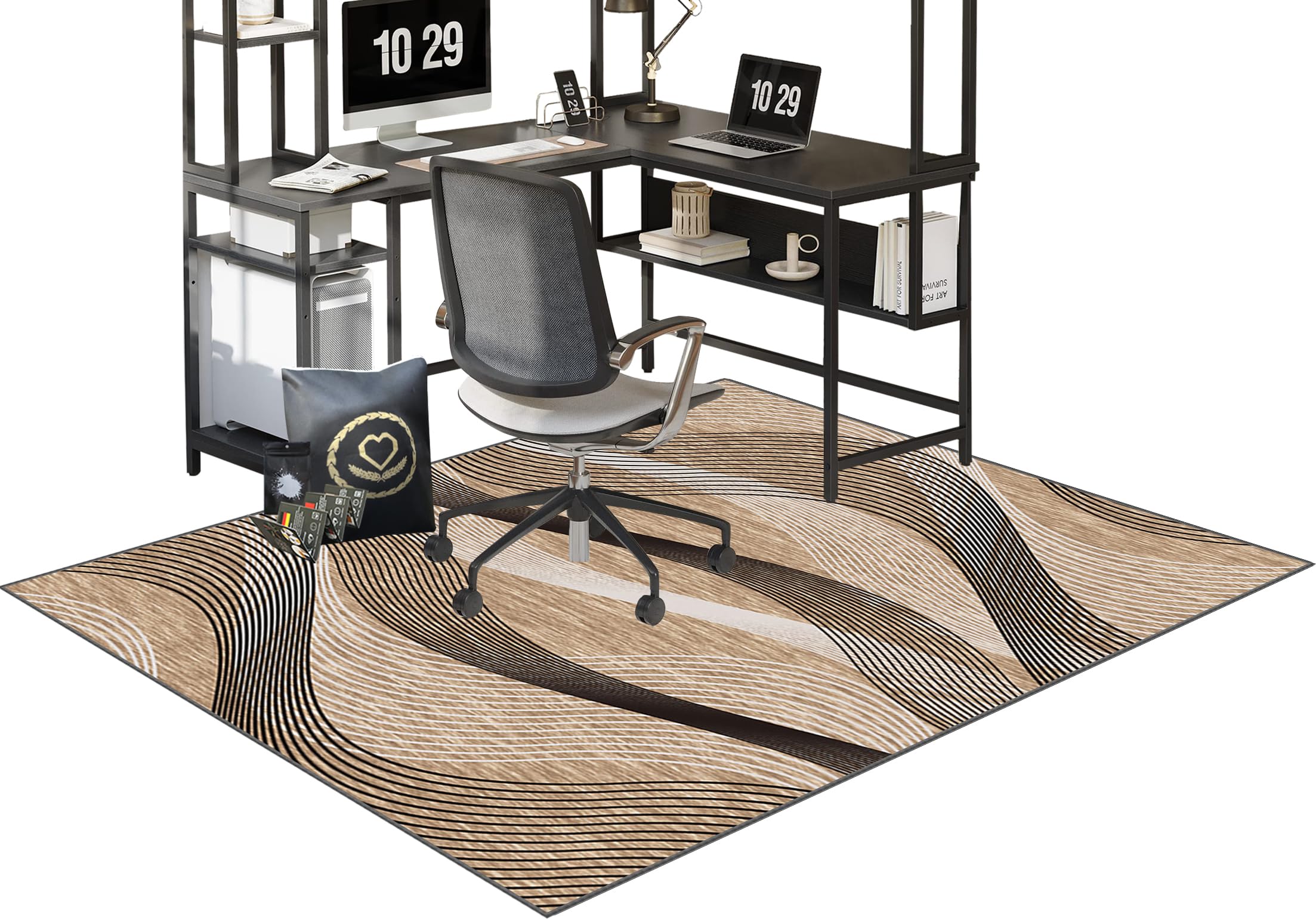 Office Chair Mat for Hardwood Floor, Office Floor Mat, Gaming Chair Mat Non-Slip Protective, Office Carpet Protector Chair Mat, Floor Protector for Office Chair, Chair Mats for Parquet 80 x 120 cm