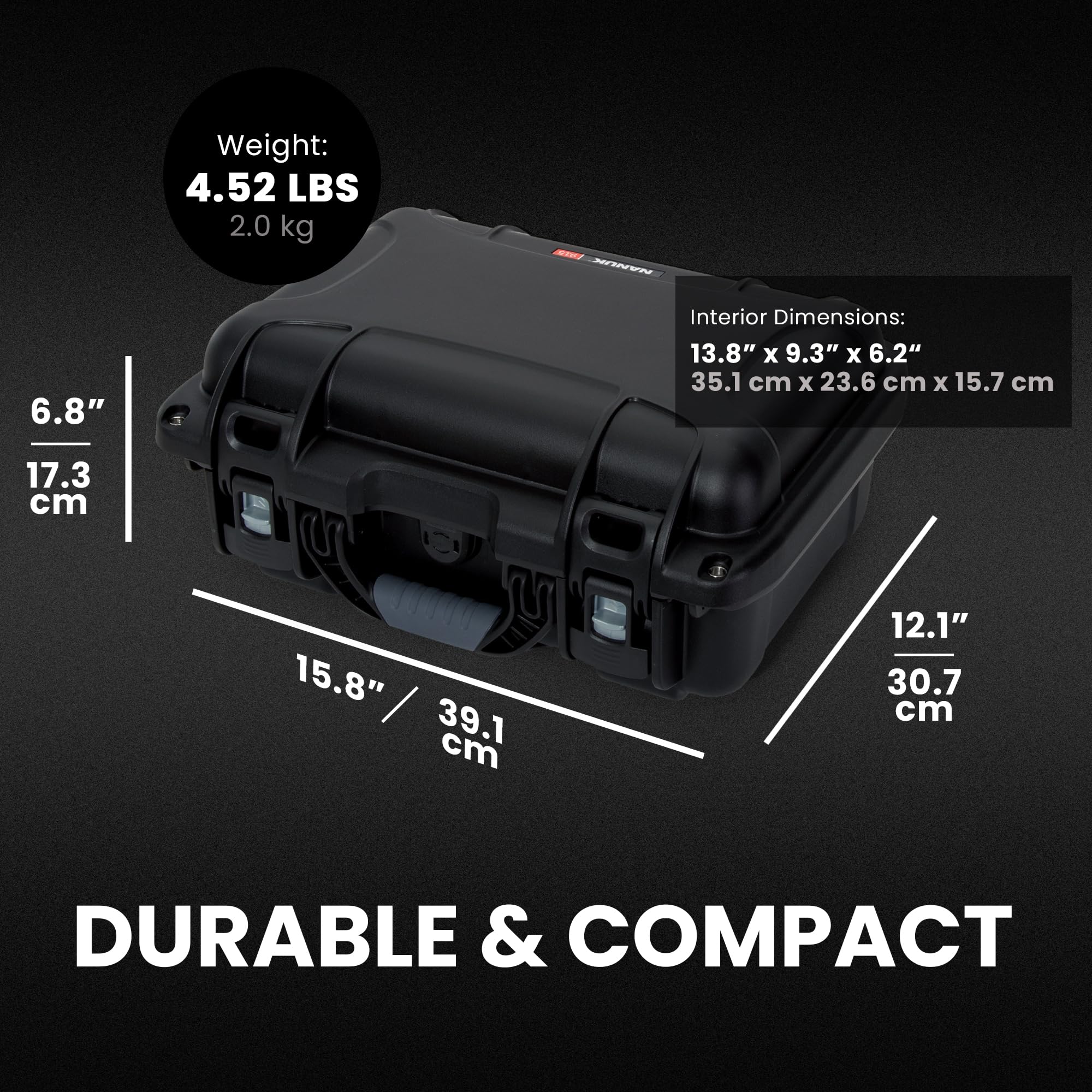 Amazon.com : NANUK 915 Empty Hard Case, IP67 Waterproof, Dustproof