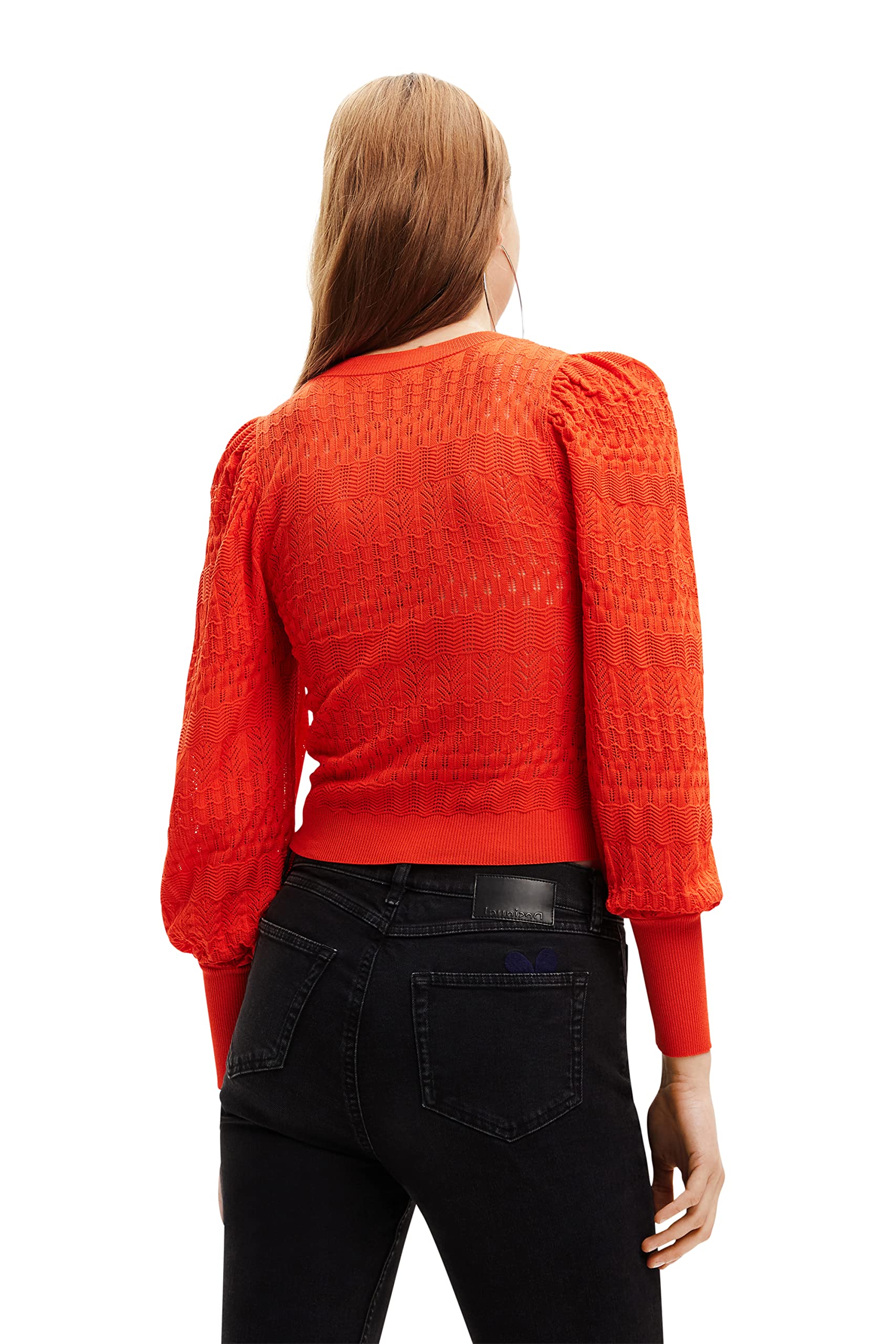 Desigual Sweter Kobiety Orange Jers_ona 7002 Orange