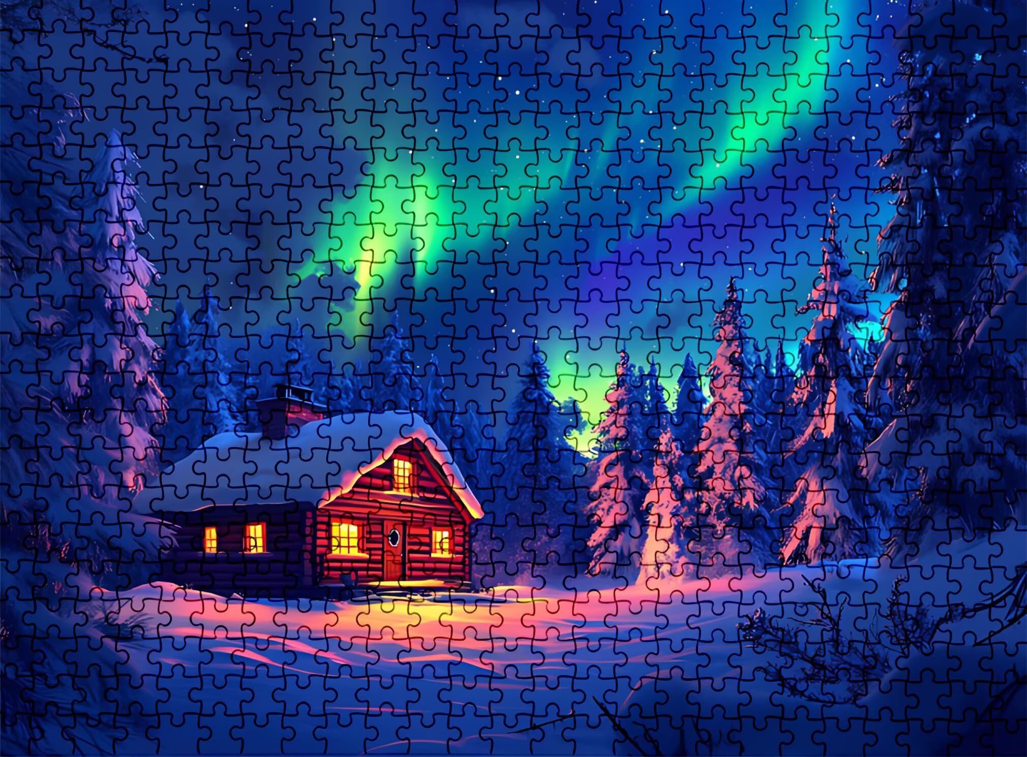 Aurora Cabina Puzzle 3000 Piezas Adultos, Rompecabezas con Letras en la Parte Posterior - Piezas Que Encajan Perfectamente, Reto de Concentración, Regalo para Mujer y Decor Hogar, 122 x 81 cm w0-337