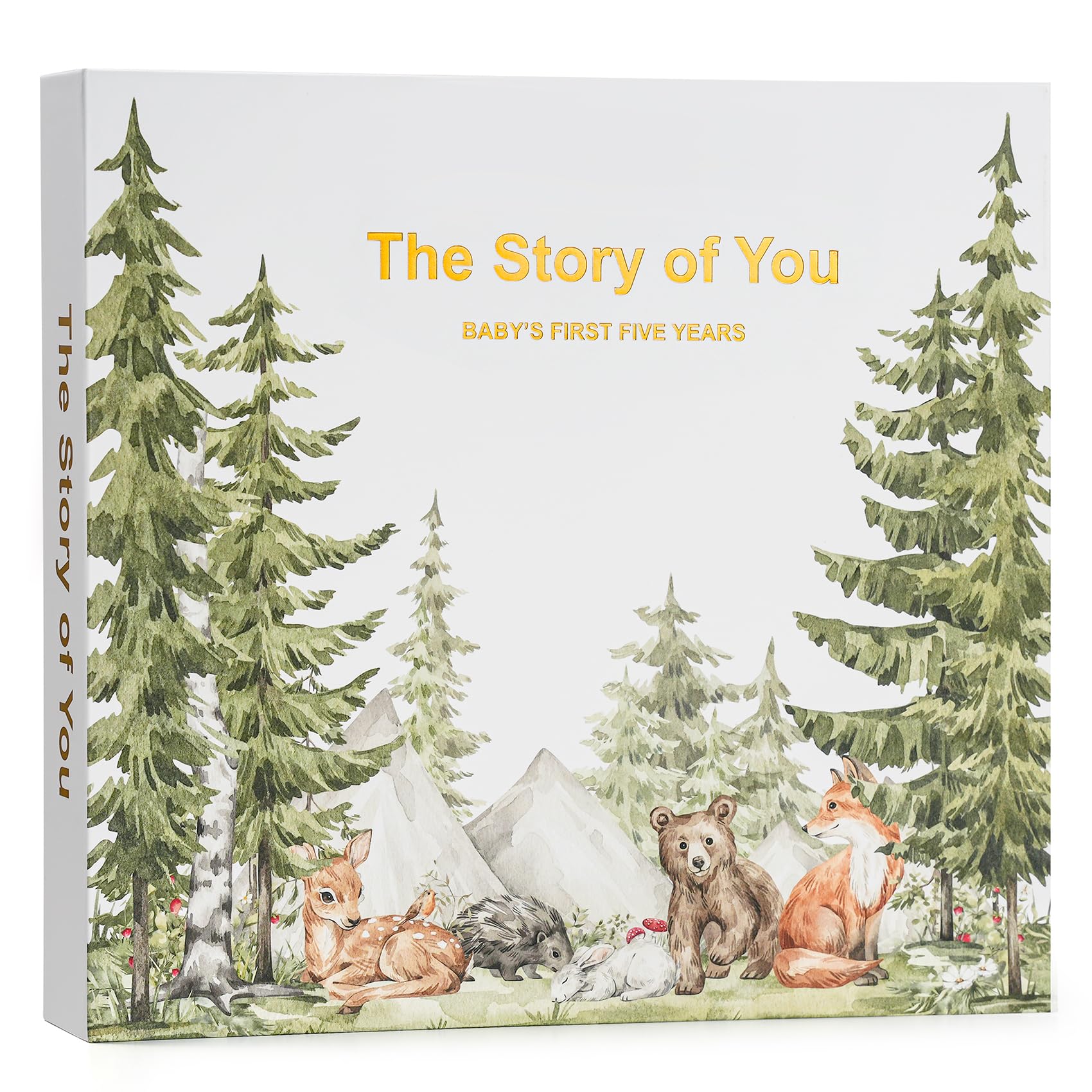 Keepsake Memory Book for Baby Boy and Girl A Milestone Book Gender Neutral Journal Scrapbook Photo Album - 2