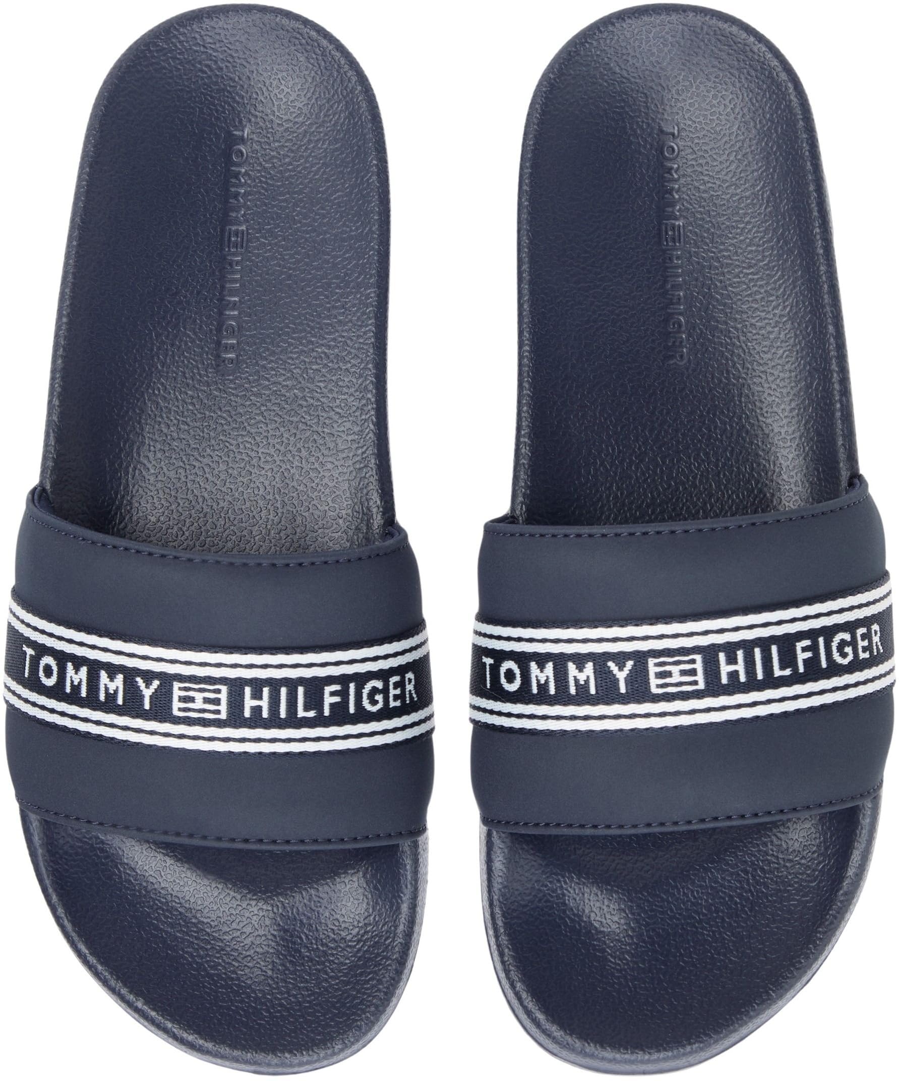 Tommy Hilfiger Th Webbing Pool Slide Fw0fw09359 DiapositiveDonna