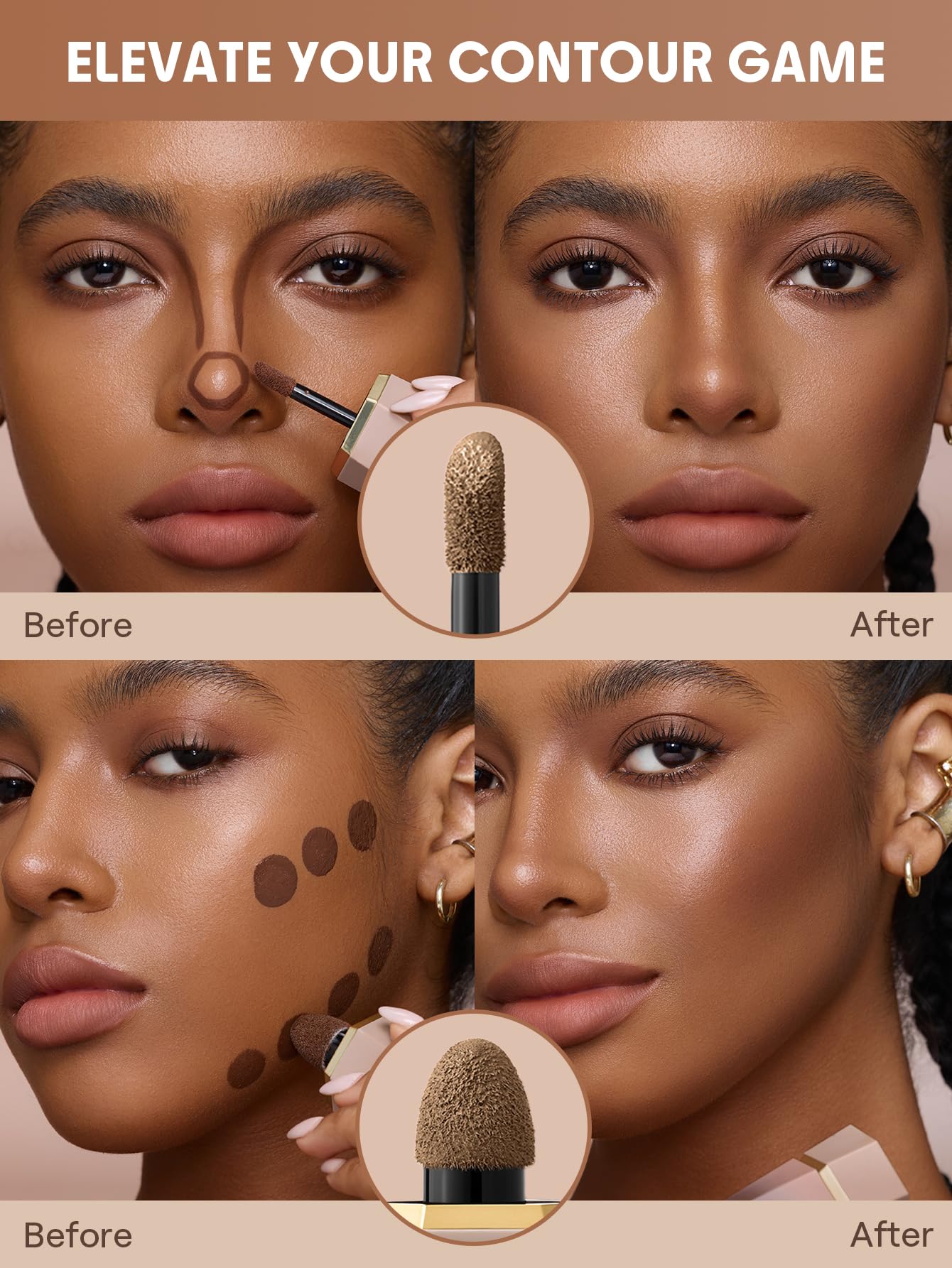 SHEGLAM Precision Sculpt Liquid Contour Duo-Cedar, 6 ml (Pack of 1) - Image 4
