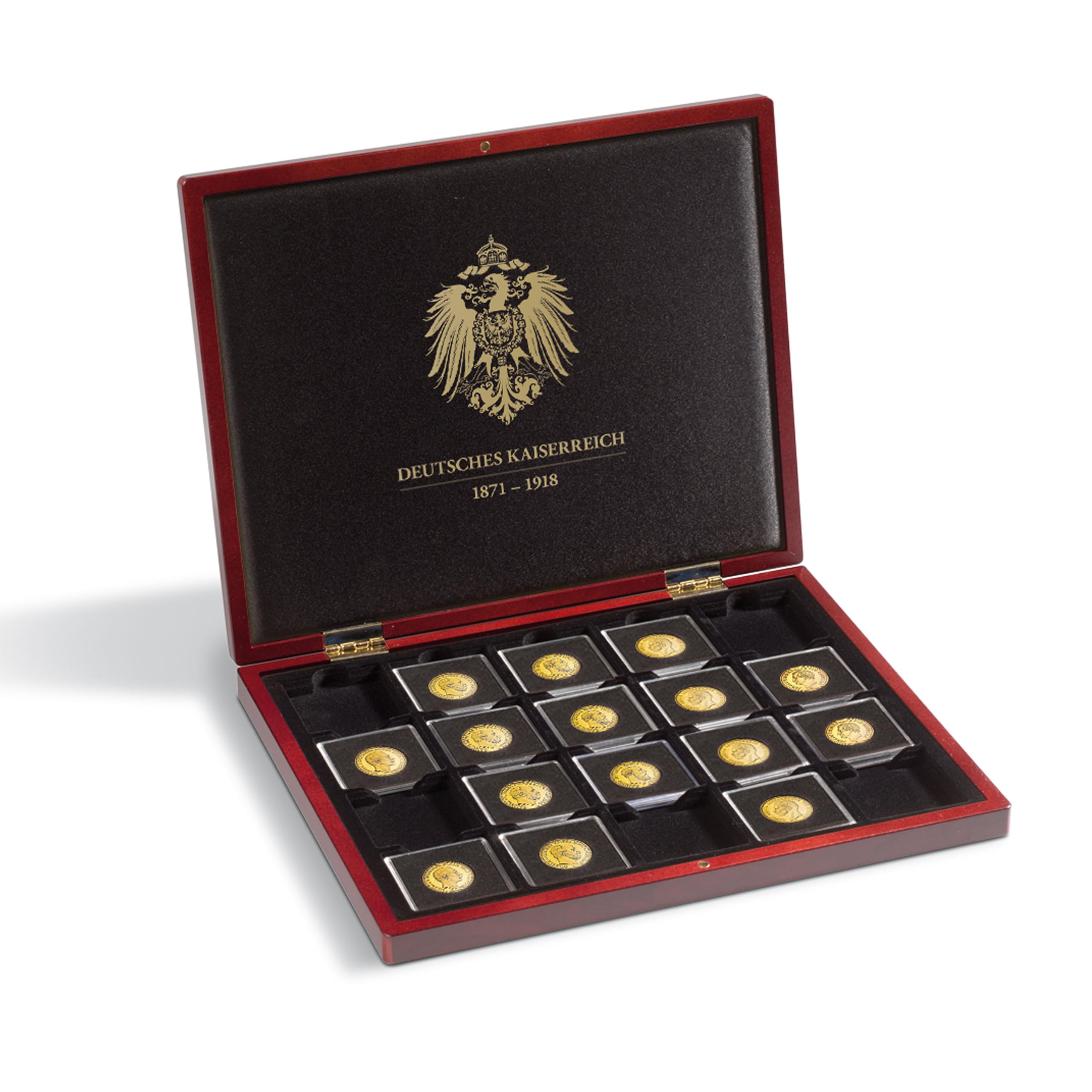 Leuchtturm 365366 Estuche Volterra para 20 cápsulas Quadrum Imperio Alemán