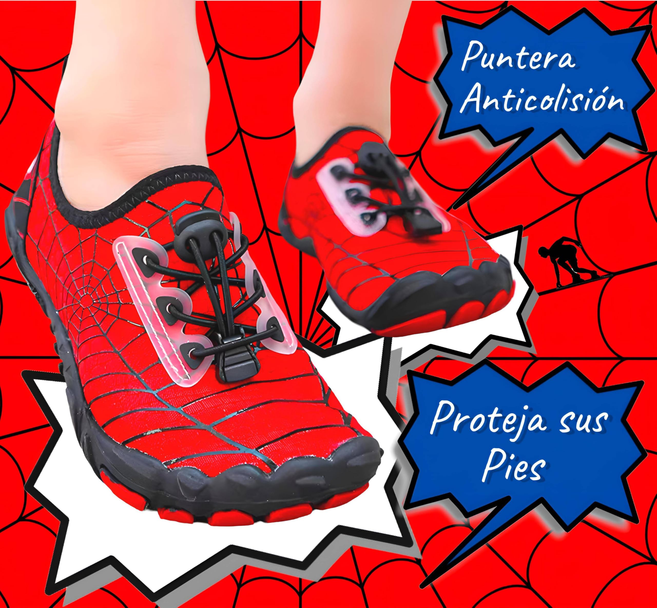 Zapatillas Comodas Niños Running Deporte Transpirables Calzado Descalzos Zapato Respirable Antideslizante Playa Barefoot