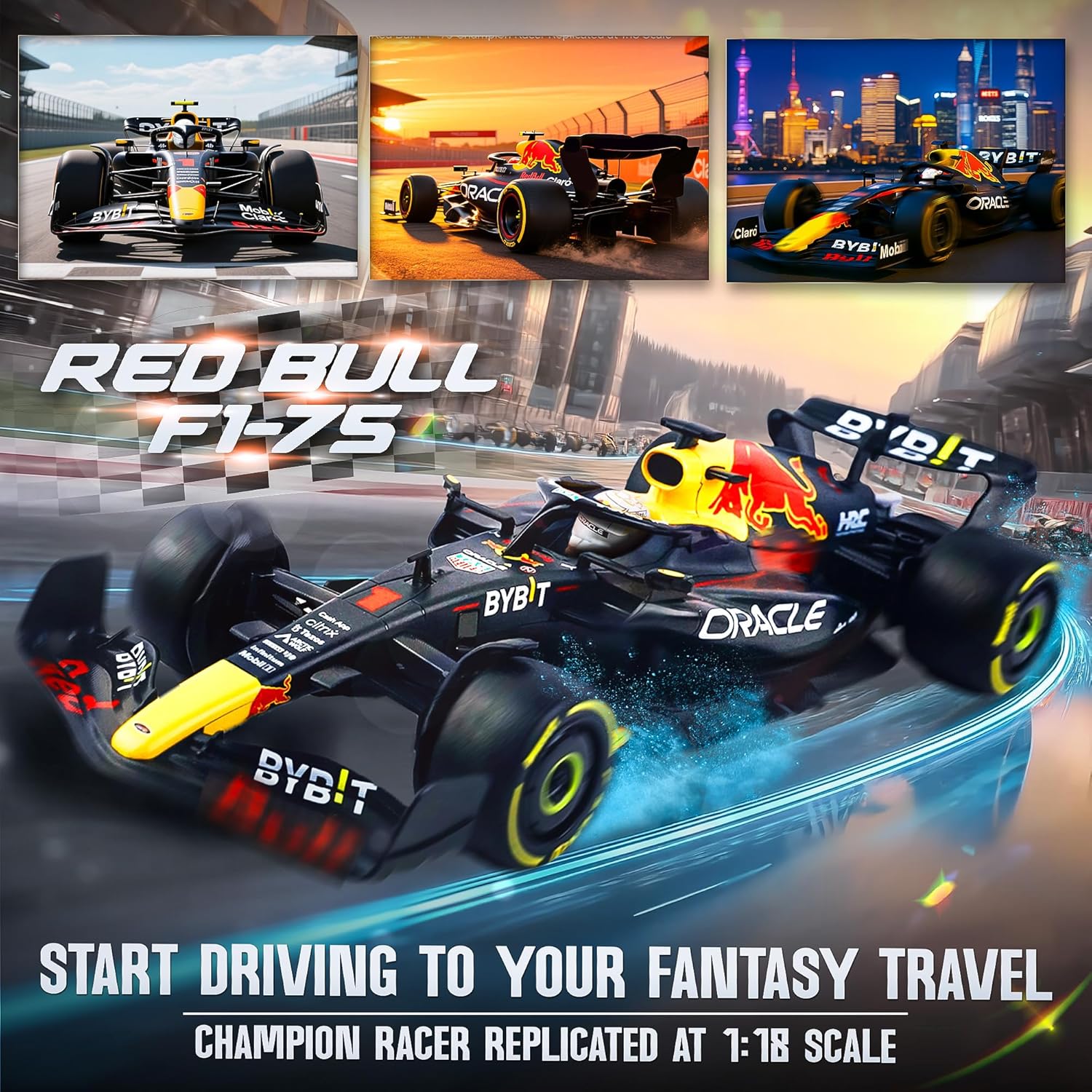 BEZGAR F1 RedBull Remote Control Car - 1:12 Officially Licensed Rb18 Toy Car, 2.4GHz Race F1 Collection RC for Boys,Girls and Adults, Ideal for Kids & Collectors 94700