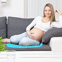 Vista 6 de heffiso Cojín de asiento de gel, cojín para silla de oficina, cojín para silla de ruedas de automóvil, cojín de asiento de alivio de presión