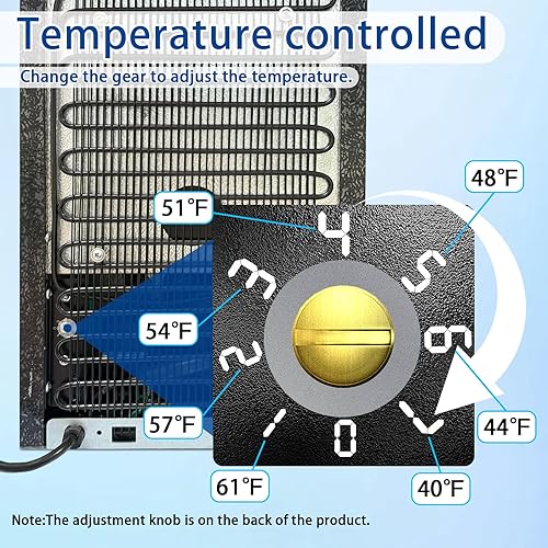 Miniatura 6 de Refrigerador de bebidas de 24 latas0.9 pies cúbicos y mini refrigerador para el cuidado de la piel con puerta frontal con espejo y control de