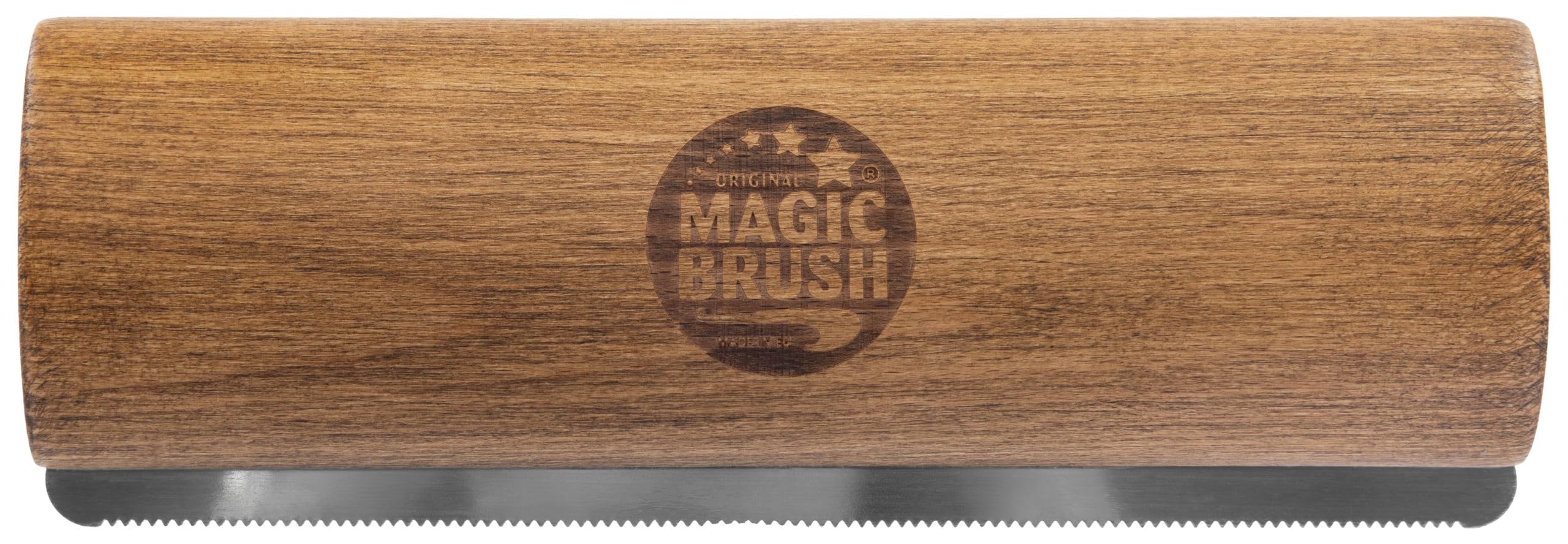 MagicBrush Fellfreund 3232479 - Spazzola Lunga per Cavalli, 20 x 6,8 x 3,5 cm, Legno, Denti in Acciaio Inox, 289 g, Supporta la Salute del Pelo, Facile da Pulire, Cavalli