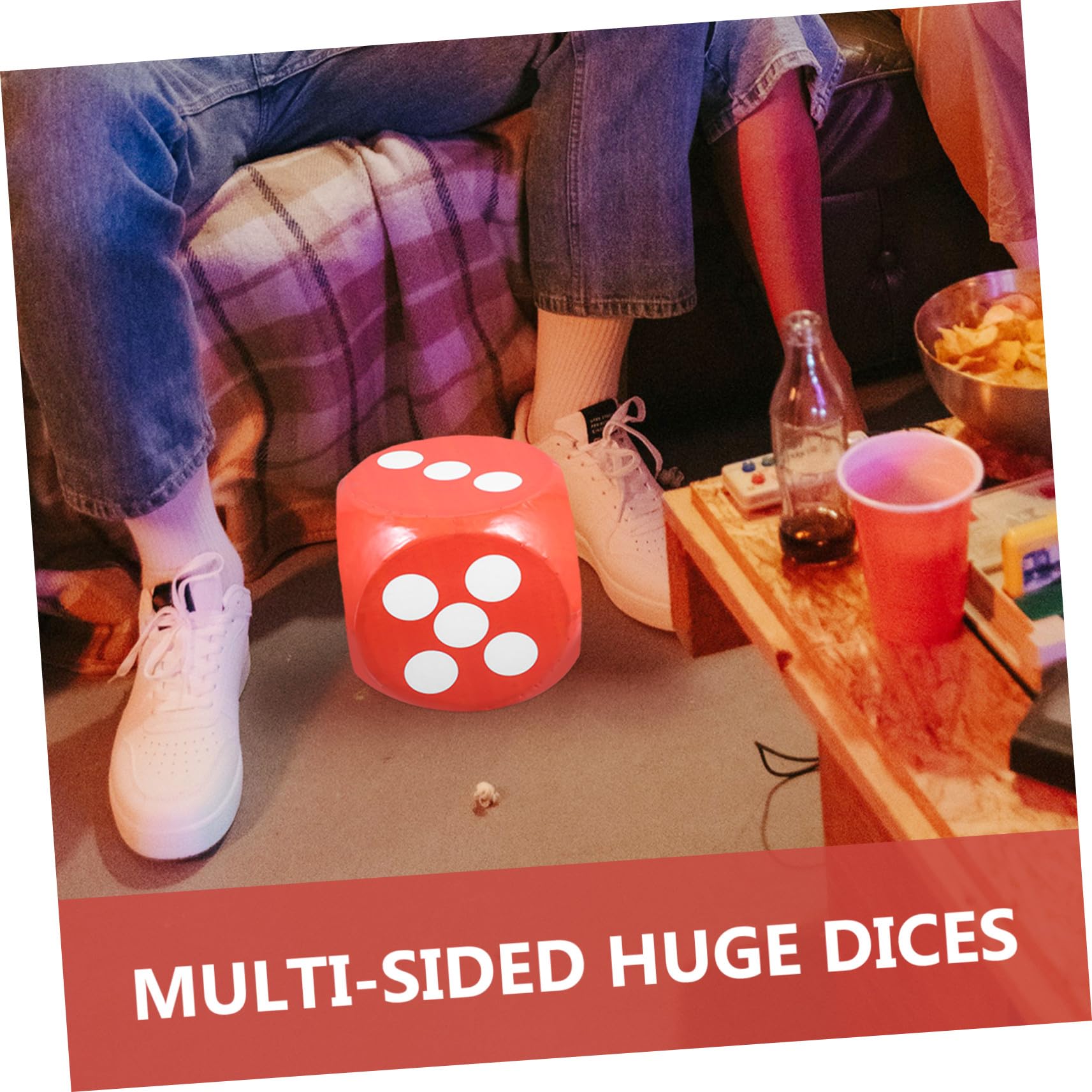 Datos de Espuma Enormes para Juego Accesorio de Dados Grandes de Espuma Niños y Adultos Juego de Fiesta Actividades Recreativas